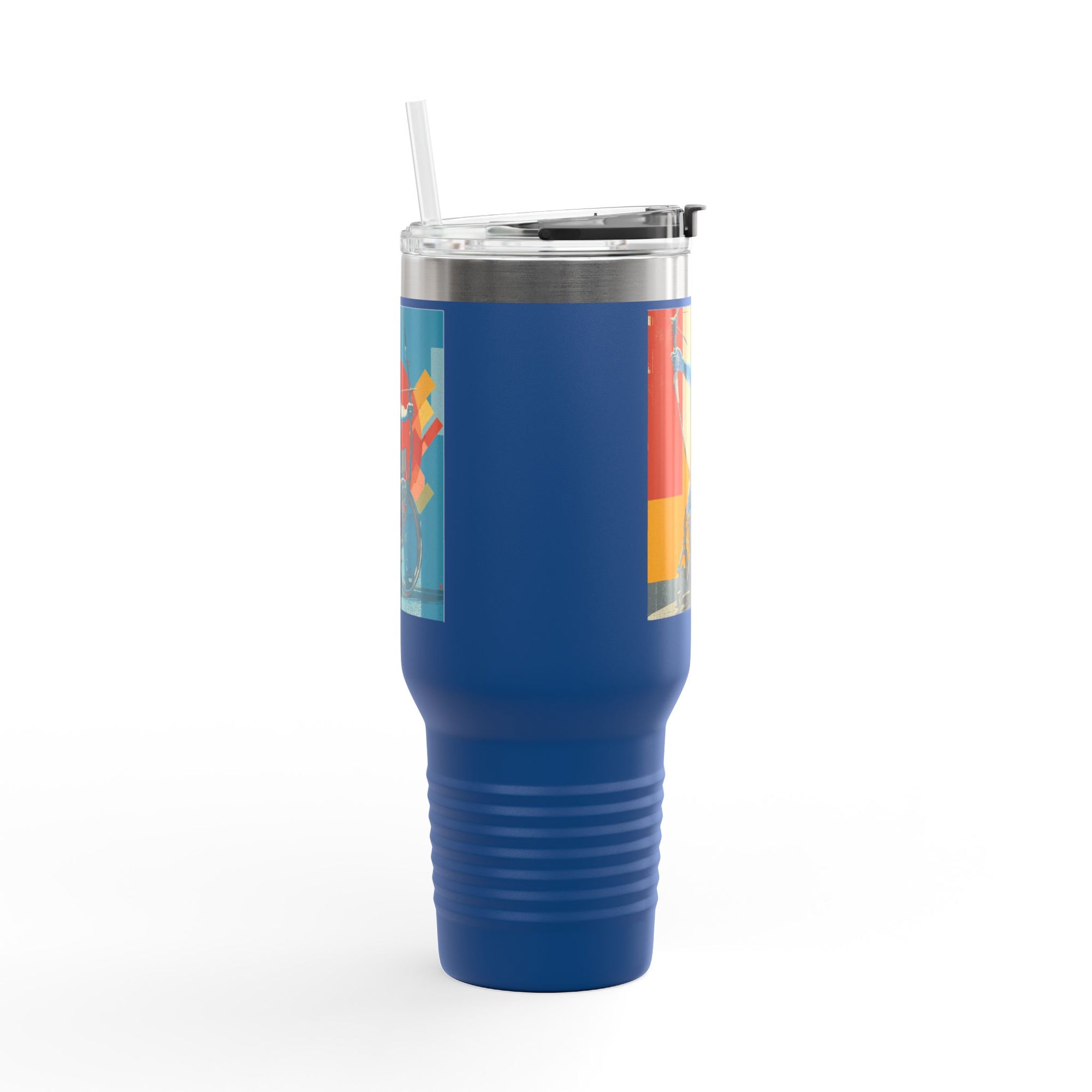 Vibrant Insulated Travel Mug for On-the-Go Coffee Lovers, Motivational Mug, Daily Hydration, Sports Enthusiast Gift