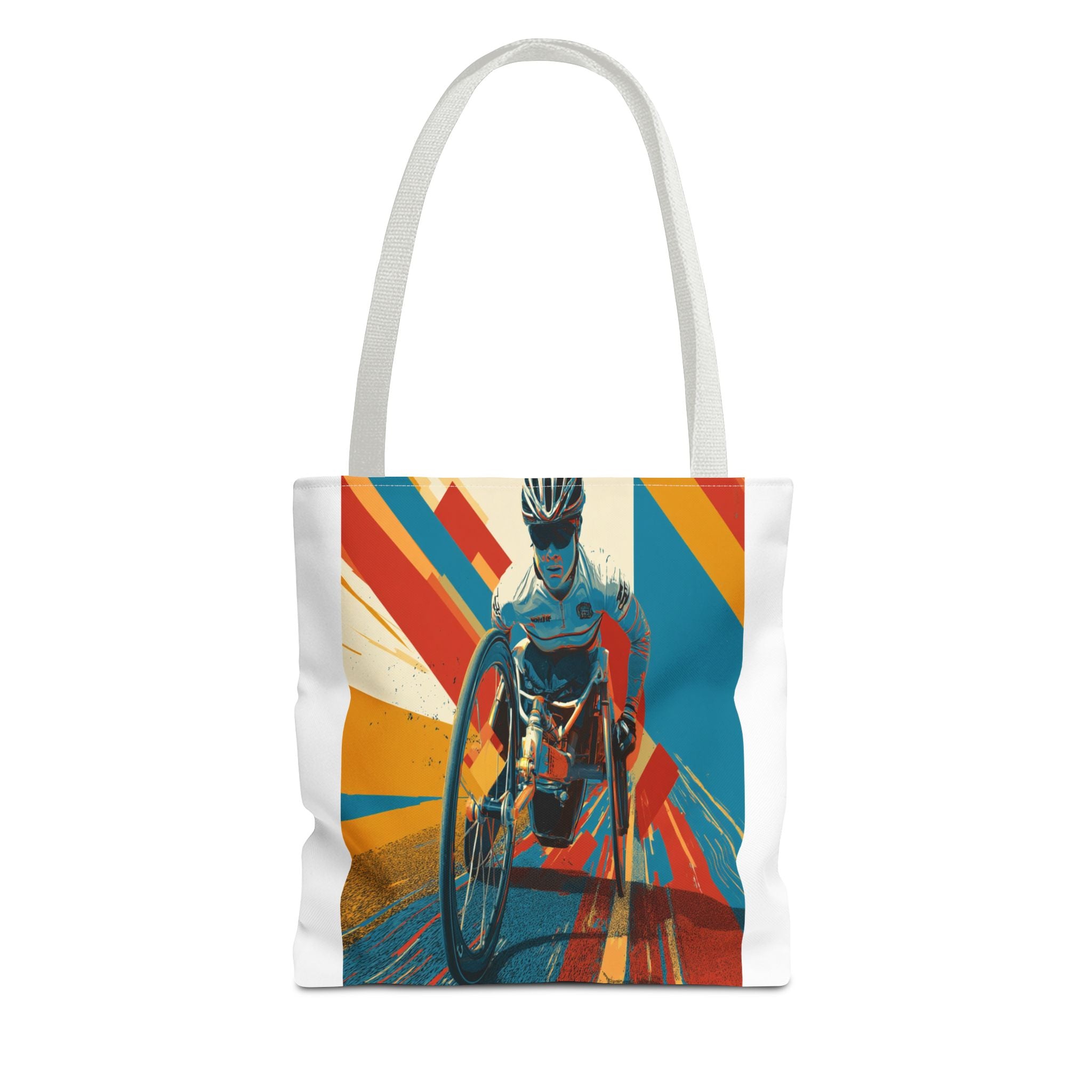 Inspirational Wheelchair Sports Tote Bag | Motivational Gym Bag, Everyday Use, Eco-Friendly Gift, Unique Sporty Design