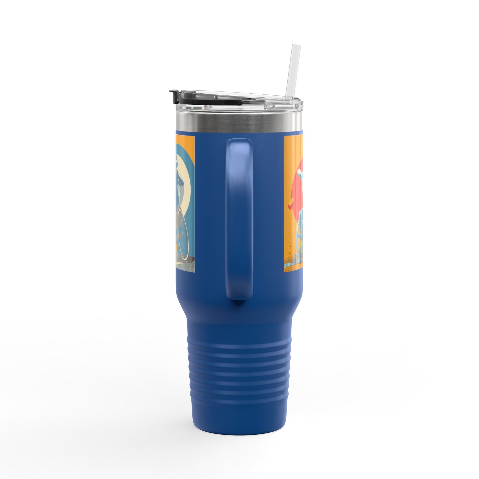 Vibrant Insulated Travel Mug for On-the-Go Coffee Lovers, Motivational Mug, Daily Hydration, Sports Enthusiast Gift