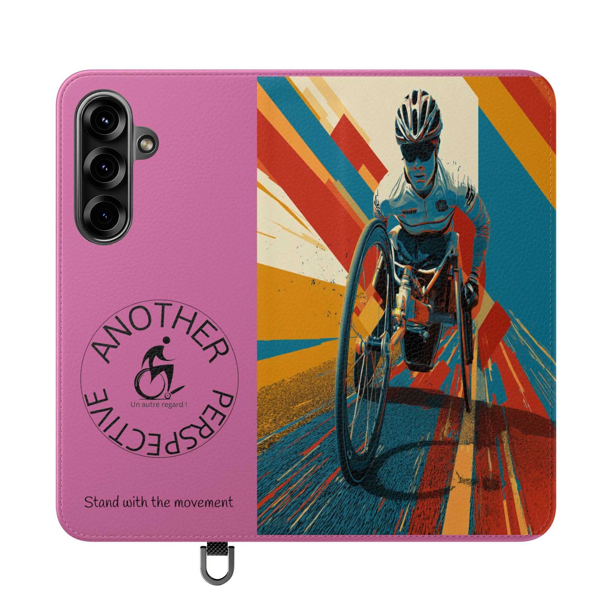 Inclusive Flip Cases for All Wheelchair, Phone Wallet, Strong & Stylish, Stand with the Movement, Perfect Gift, Everyday Use