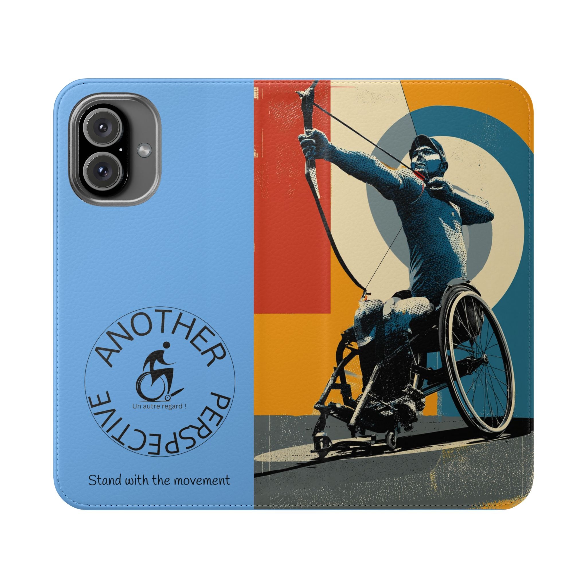 Sporty Flip Case for Athletes Archery, Phone Wallet Cover, Stylish Mobile Case, Perfect Gift for Sports Fans, Functional Design