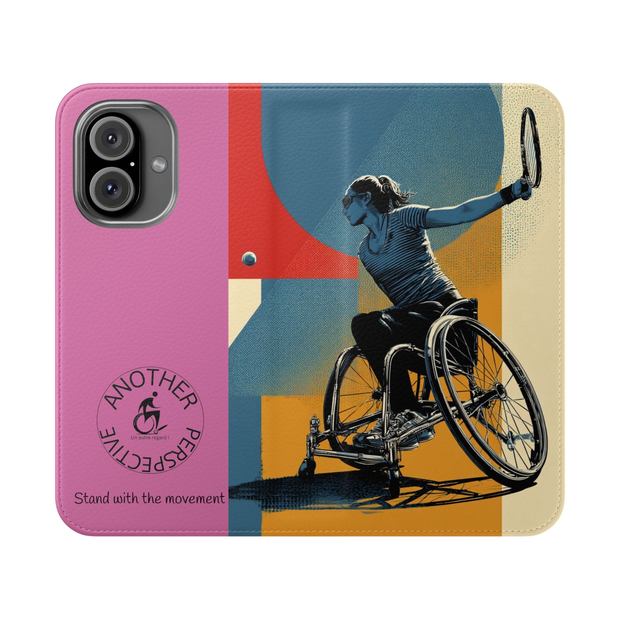 Sporty Flip Case for Athletes Tennis, Phone Wallet Cover, Stylish Mobile Case, Perfect Gift for Sports Fans, Functional Design