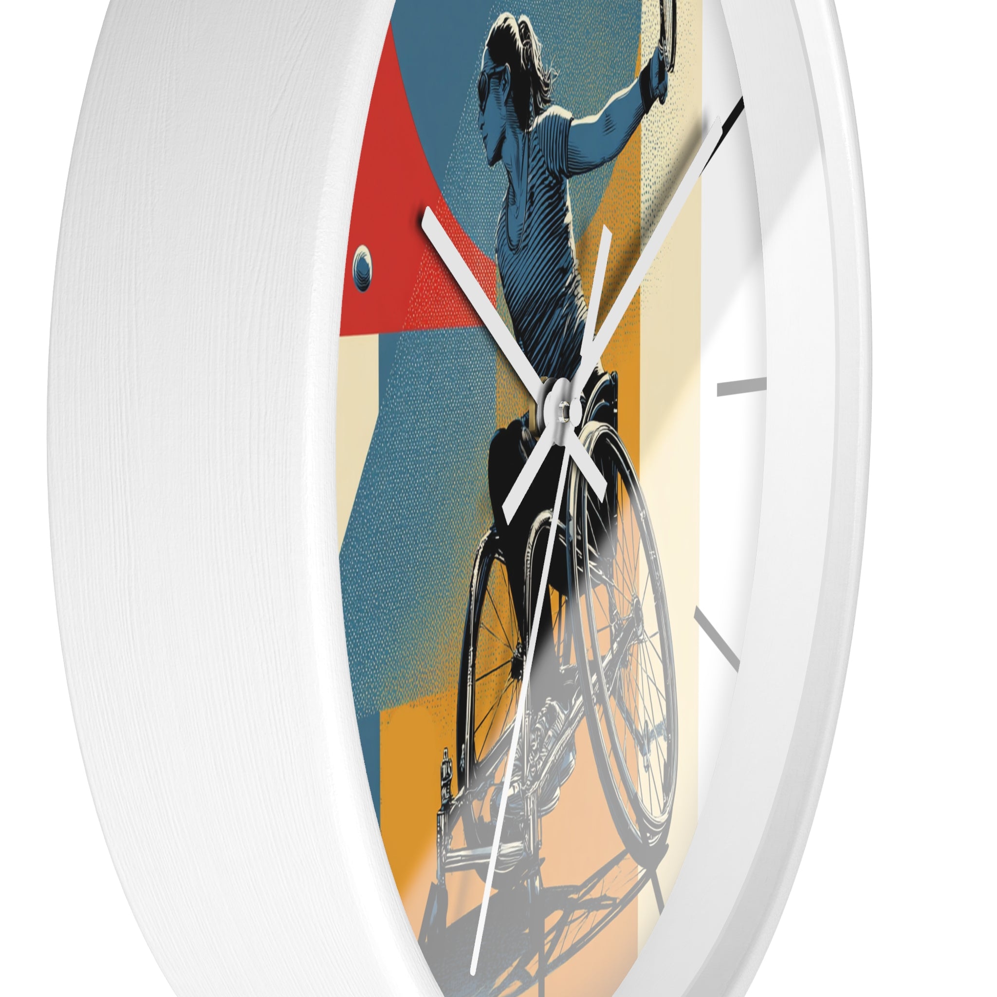 Motivational Sports Tennis Wall Clock, Inspirational Decor for Athletes, Fitness Gift, Perfect for Home Gym, Competition, or Office
