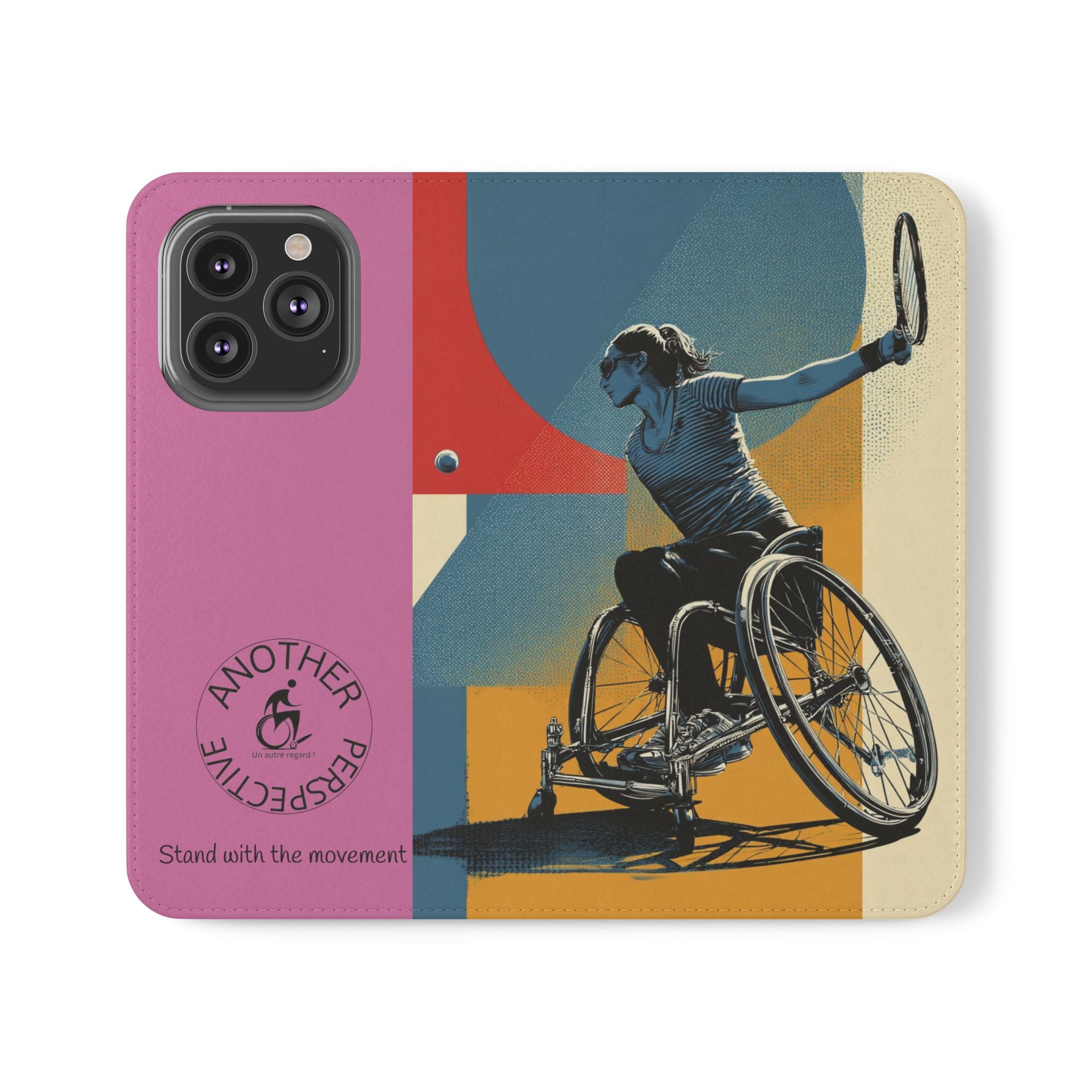 Sporty Flip Case for Athletes Tennis, Phone Wallet Cover, Stylish Mobile Case, Perfect Gift for Sports Fans, Functional Design