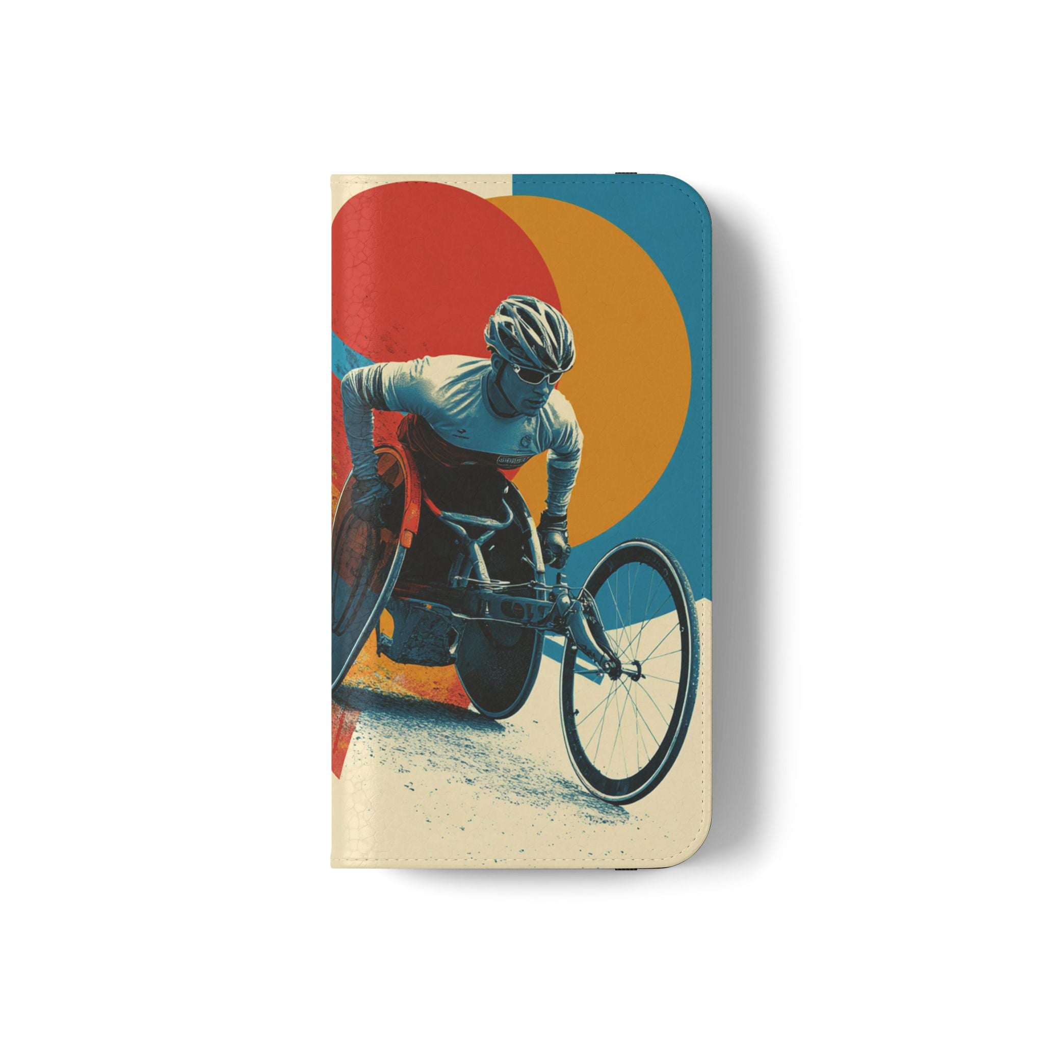 Mobility Advocate Flip Case for Phone Wheelchair, Supportive Gift for Activists, Stylish Wallet Phone Case, Perfect for Everyday Use