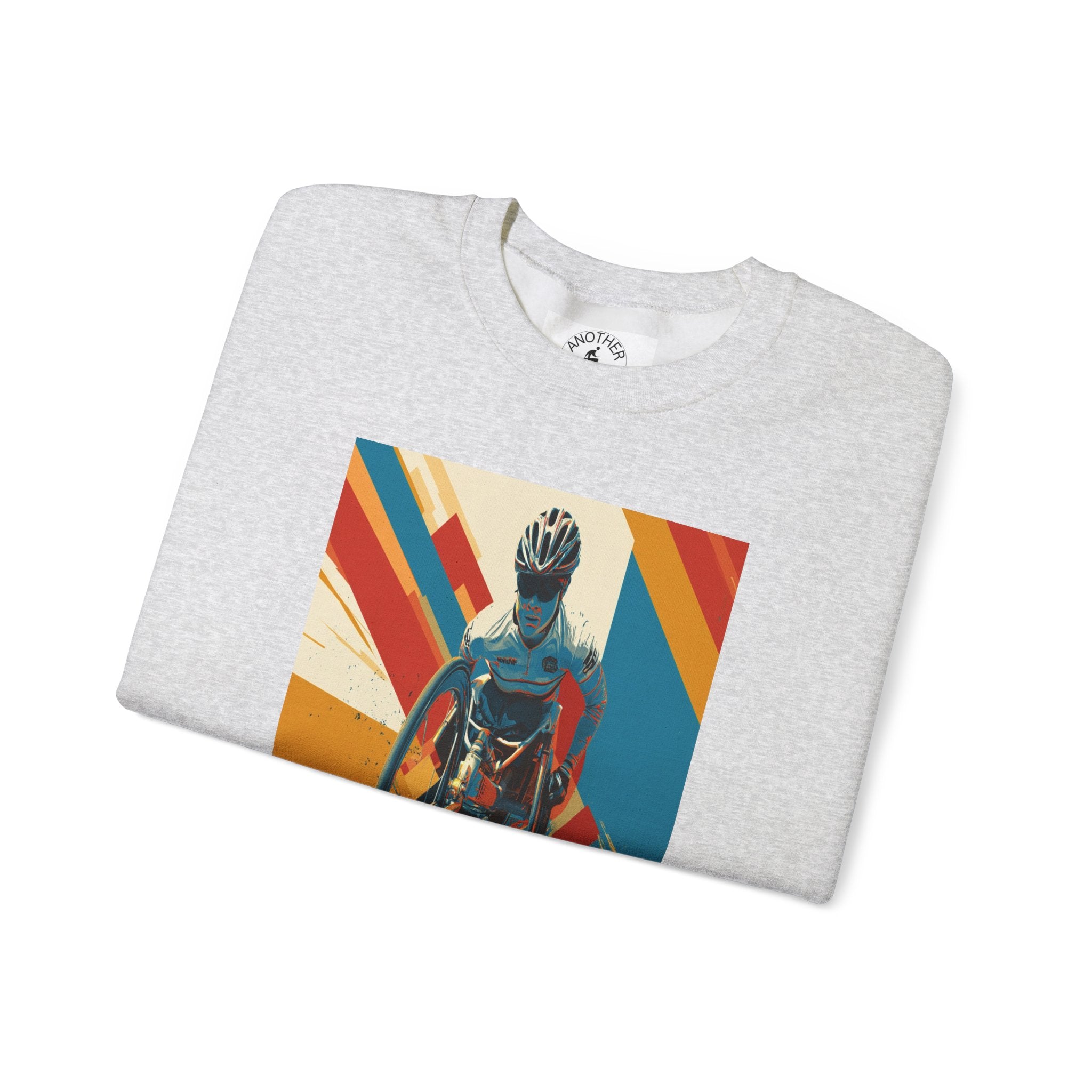 Inclusive WheelChair Course Sports Themed Sweatshirt for Empowerment, Unisex Heavy Blend Crewneck, Inspirational Gift for Activists