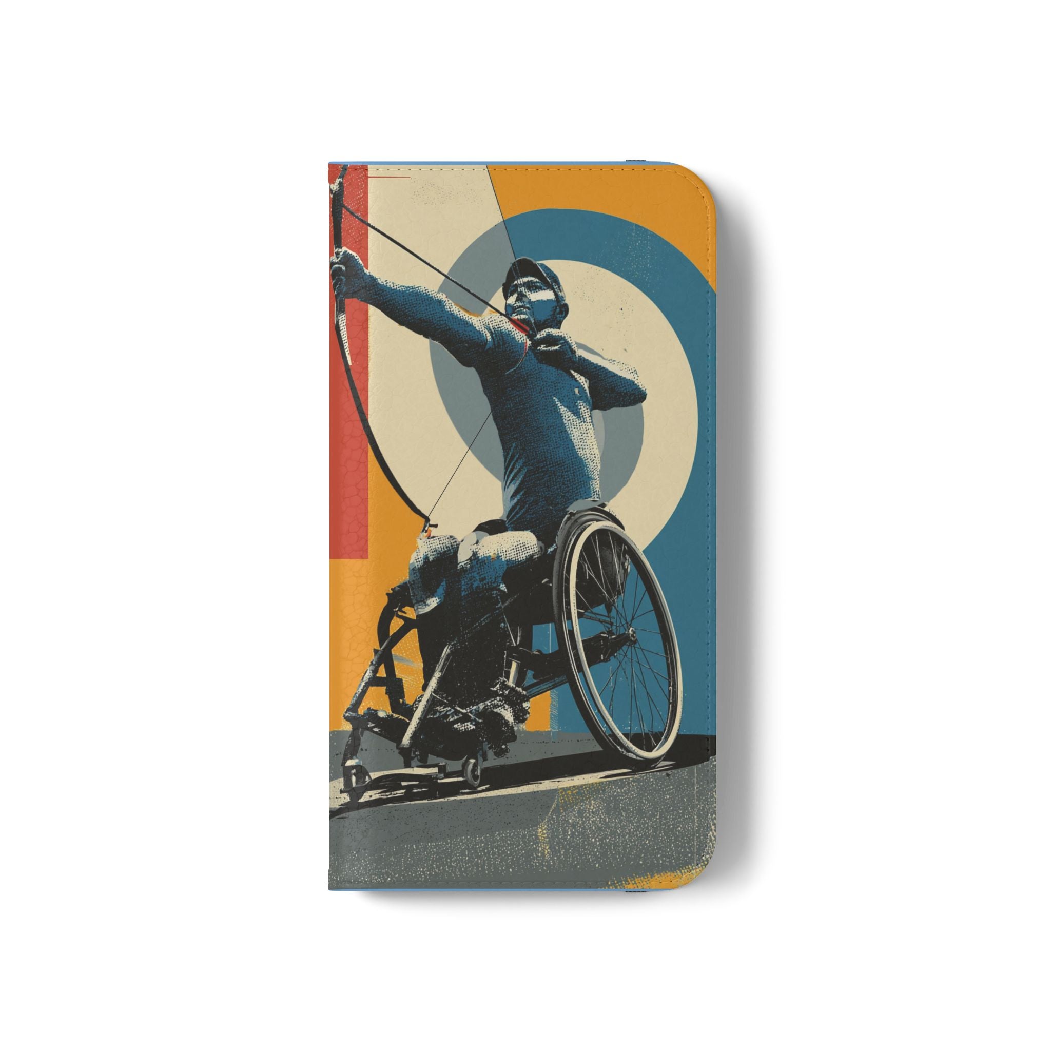Sporty Flip Case for Athletes Archery, Phone Wallet Cover, Stylish Mobile Case, Perfect Gift for Sports Fans, Functional Design