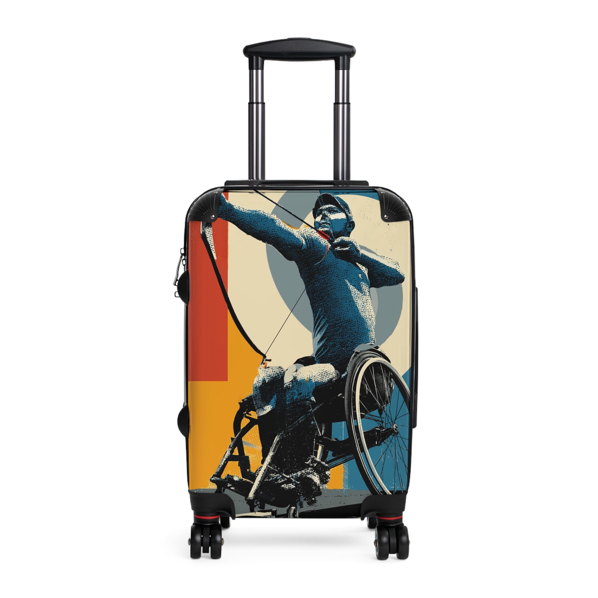 Wheelchair Archery Athlete Suitcase - Travel Gear for Adaptive Sports, Unique Luggage, Inspirational Gift, Mobility Travel, Adventure Bag
