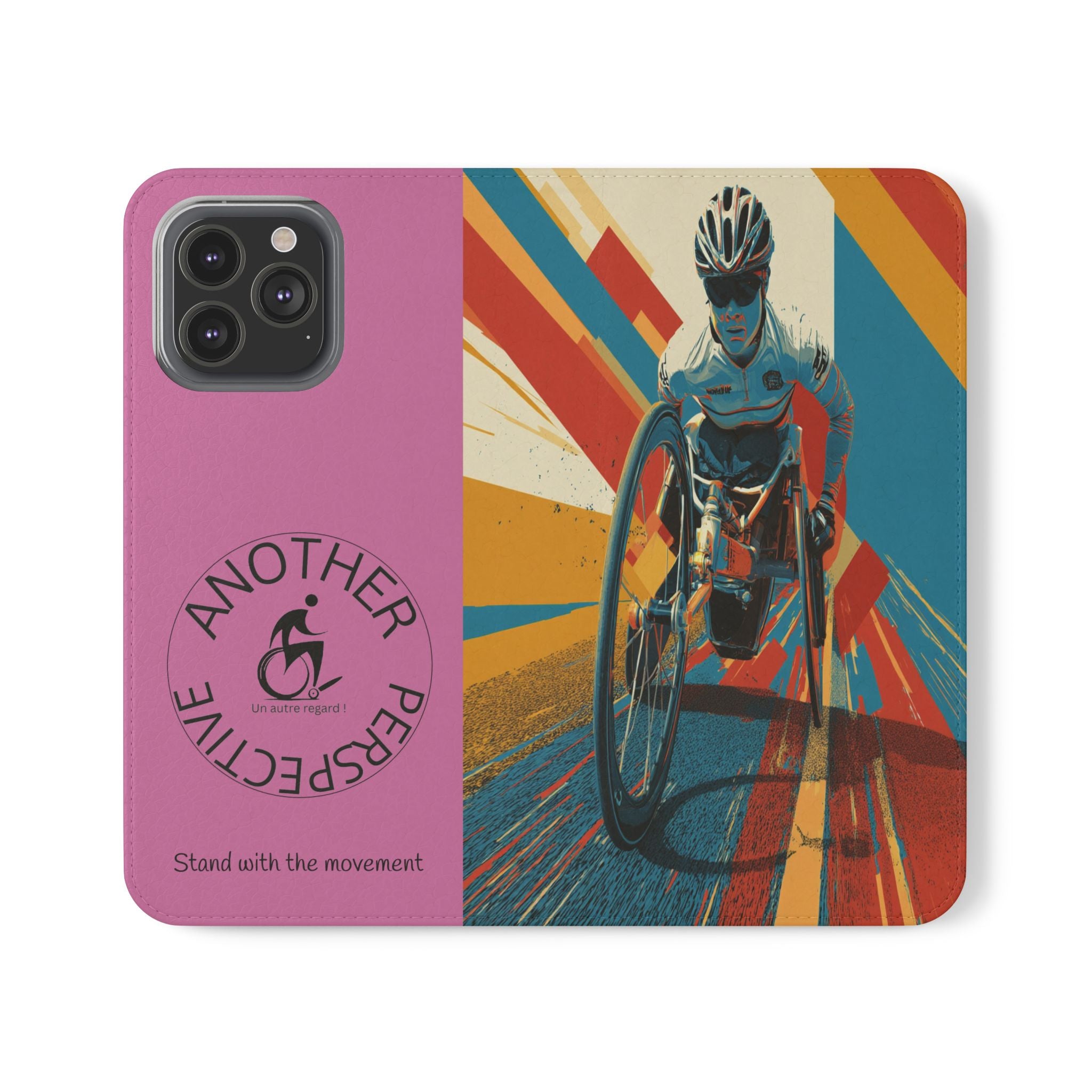 Inclusive Flip Cases for All Wheelchair, Phone Wallet, Strong & Stylish, Stand with the Movement, Perfect Gift, Everyday Use