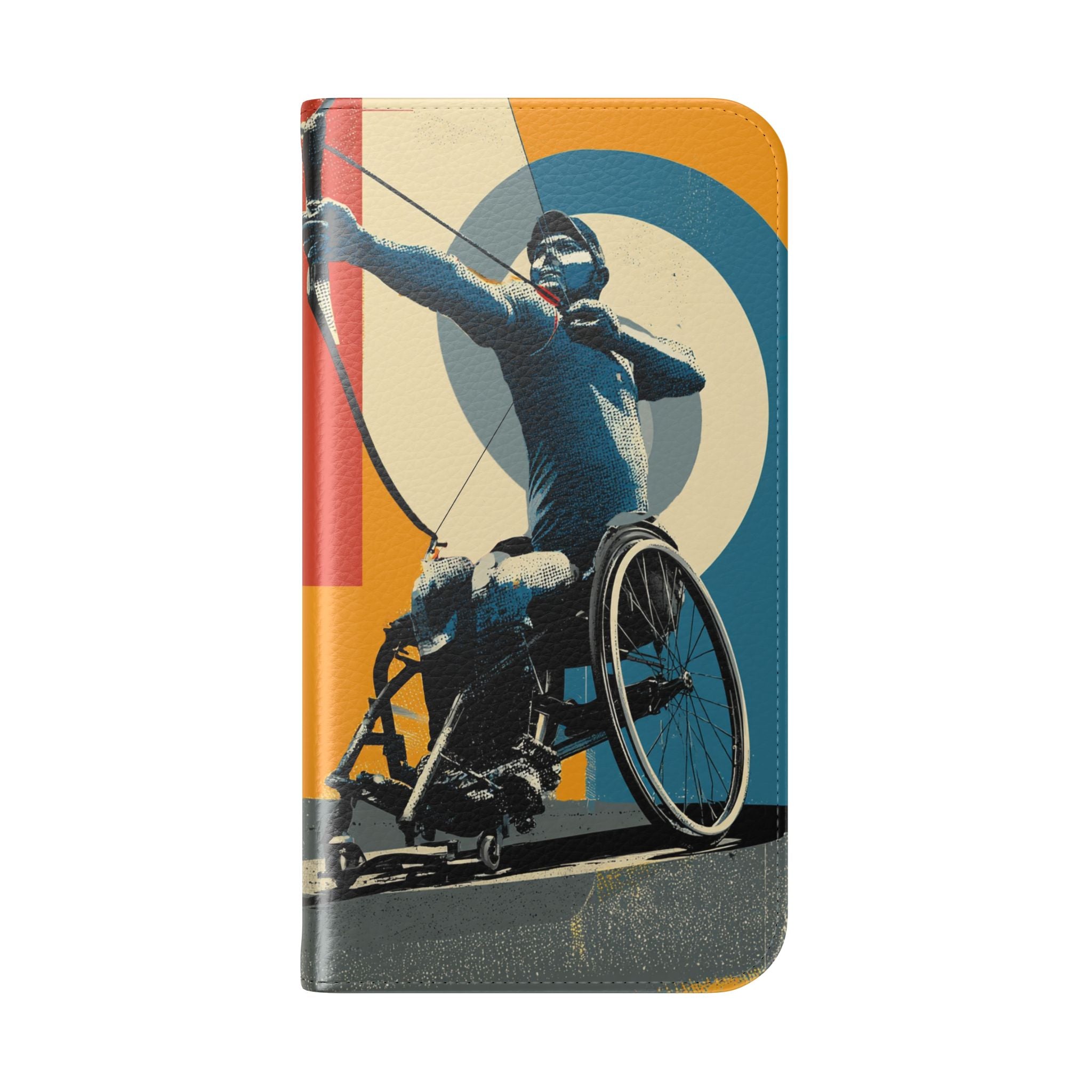 Sporty Flip Case for Athletes Archery, Phone Wallet Cover, Stylish Mobile Case, Perfect Gift for Sports Fans, Functional Design
