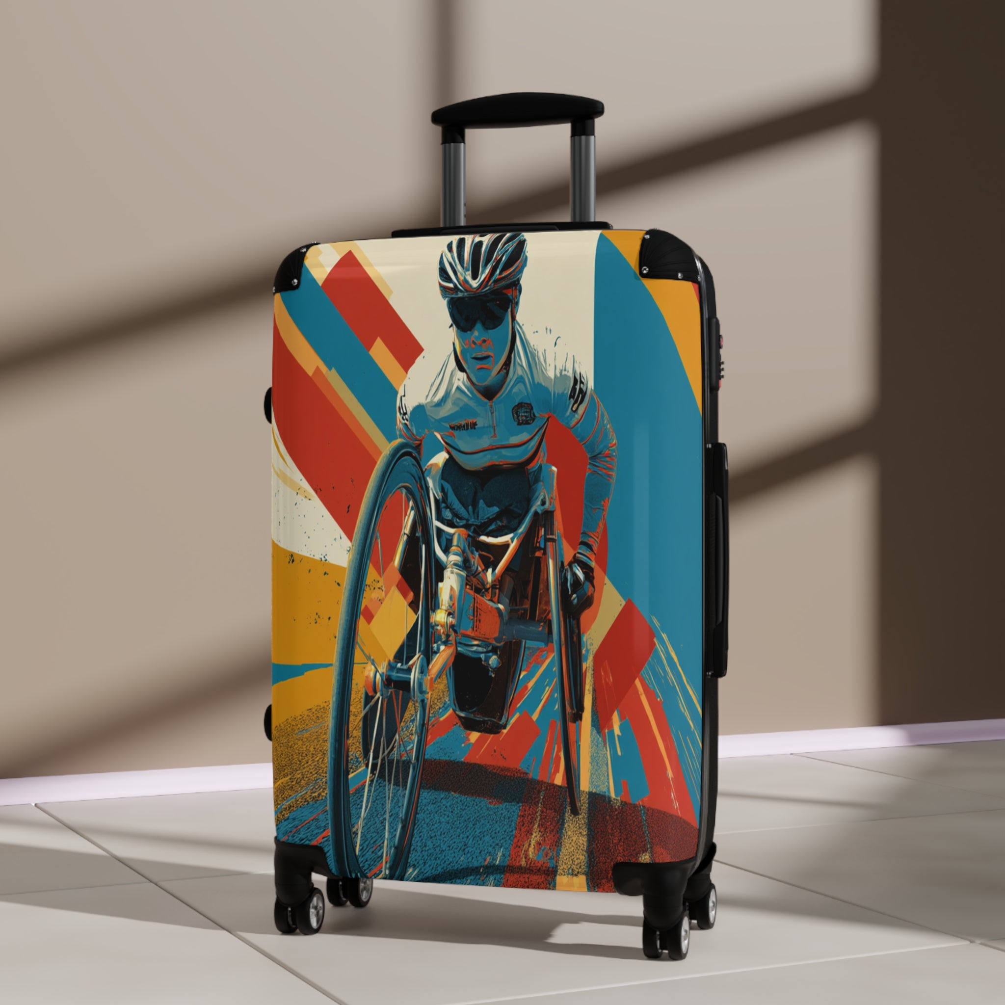 Wheelchair Athlete Suitcase - Travel Gear for Adaptive Sports, Unique Luggage, Inspirational Gift, Mobility Travel, Adventure Bag