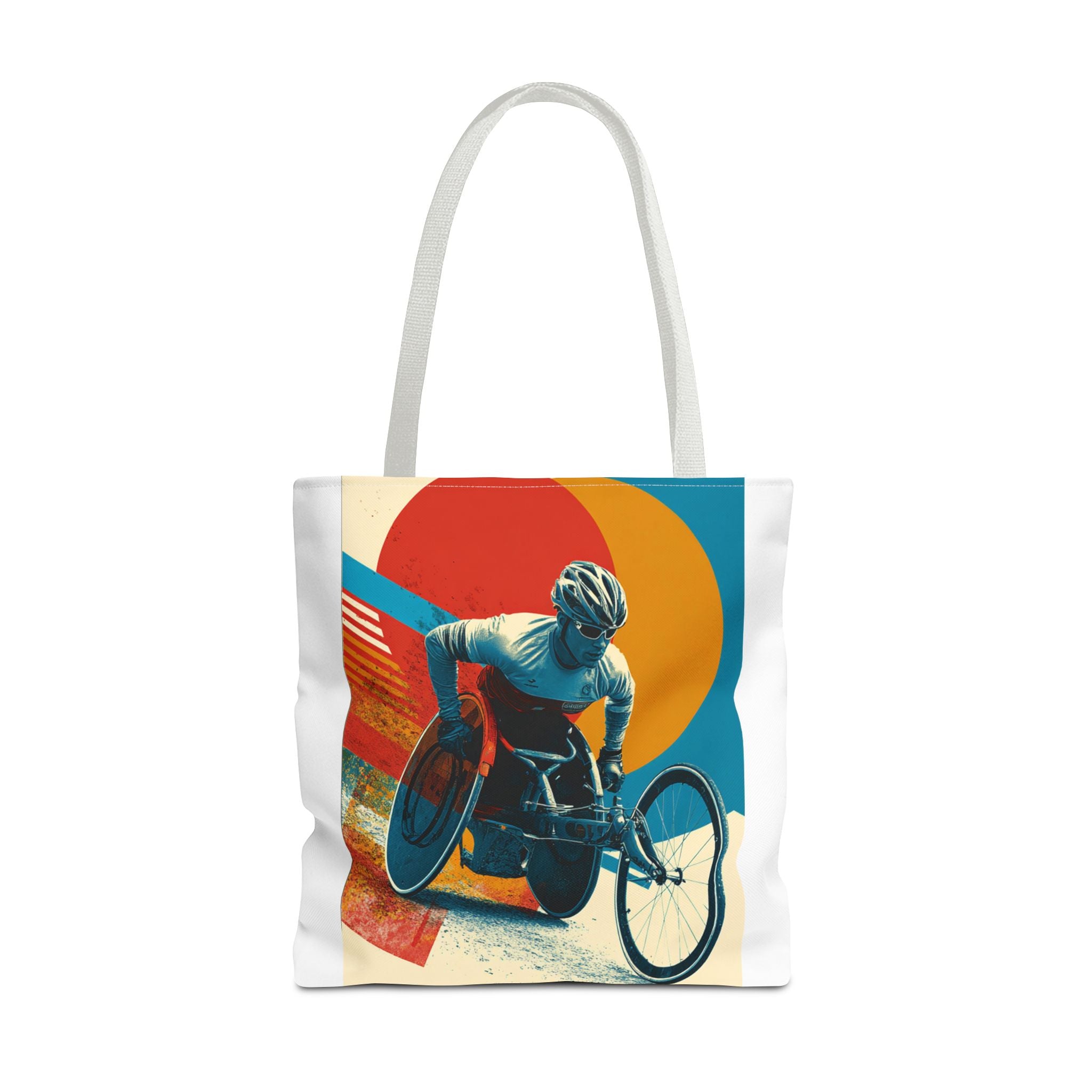 Inspirational Wheelchair Sports Tote Bag | Motivational Gym Bag, Everyday Use, Eco-Friendly Gift, Unique Sporty Design