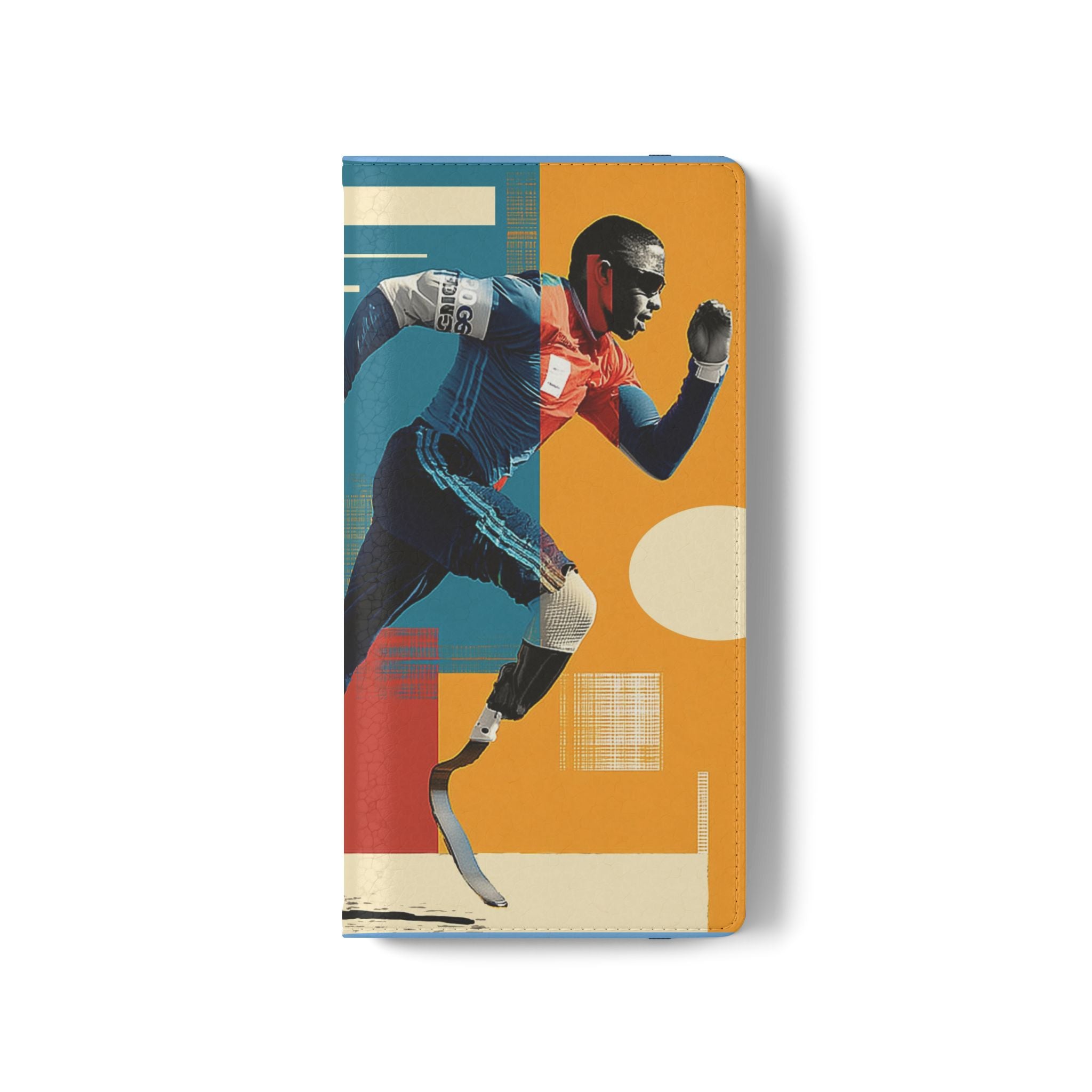 Sporty Flip Case for Athletes Course , Phone Wallet Cover, Stylish Mobile Case, Perfect Gift for Sports Fans, Functional Design