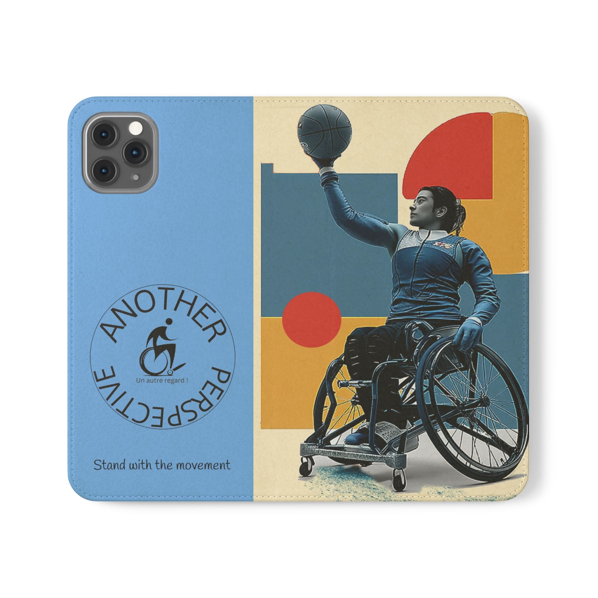Adaptive Flip Cases for Empowerment, Wheelchair Basketball, Disability Awareness, Inspirational Gifts, Supportive Accessories