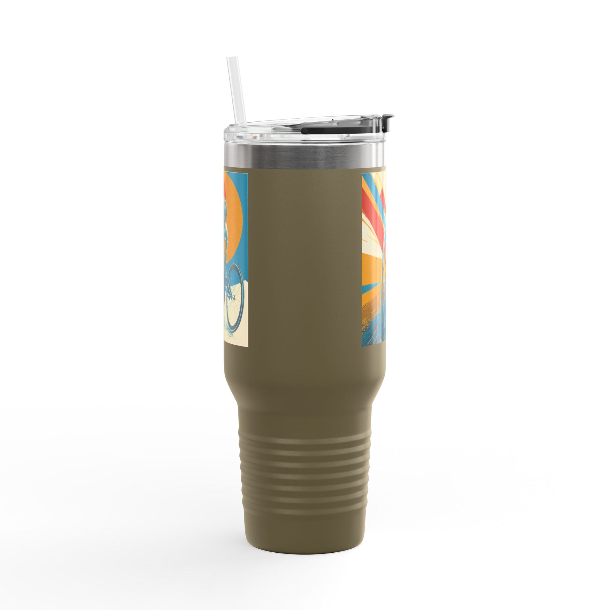 Vibrant Insulated Travel Mug, 40oz | Stylish Drinkware for Outdoor Adventures, Sports, Travel, Gifts