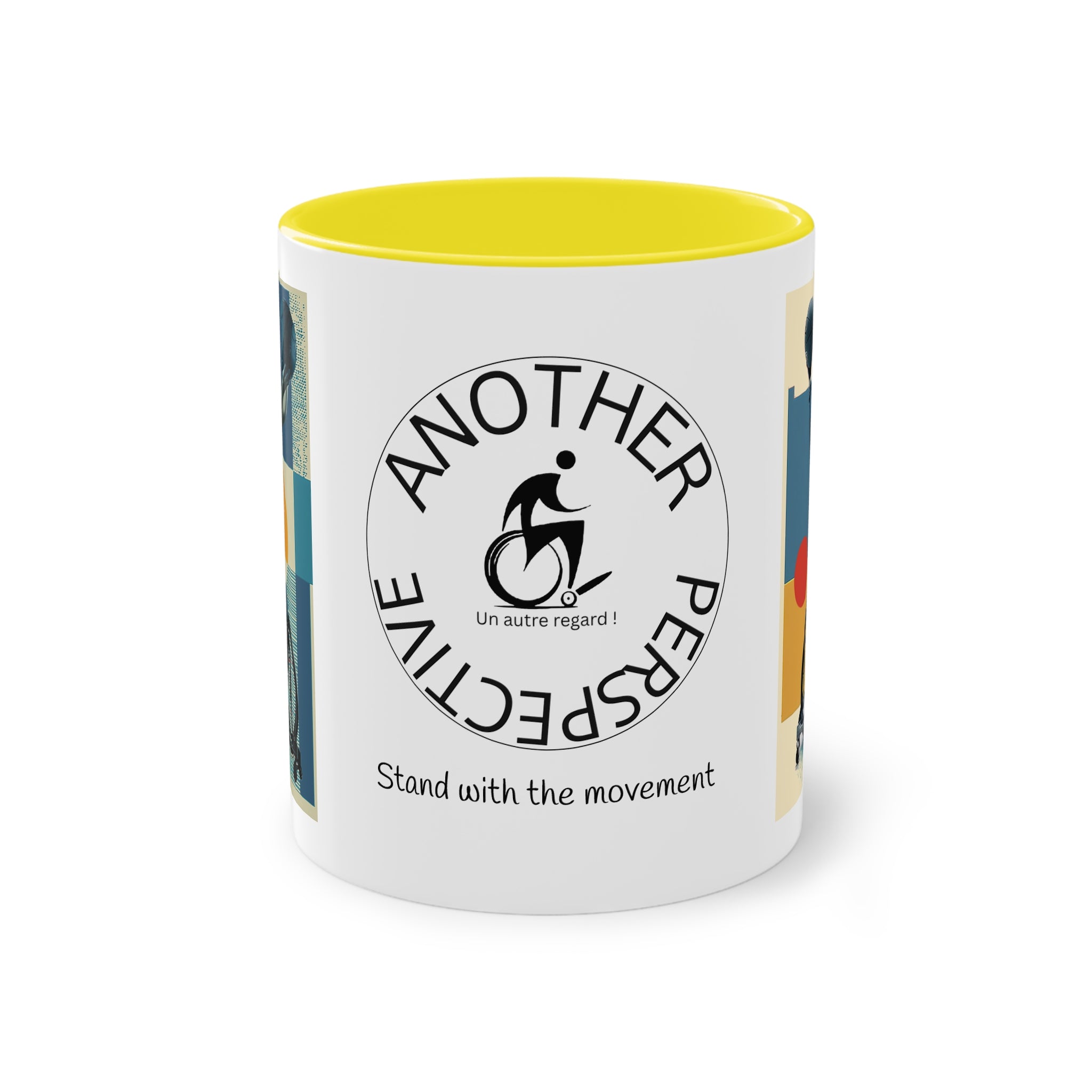 Dynamic Two-Tone Coffee Mug Basket,  Ideal Gift for Athletes, Motivational Morning Caffeine Boost, Sports Lover Cup