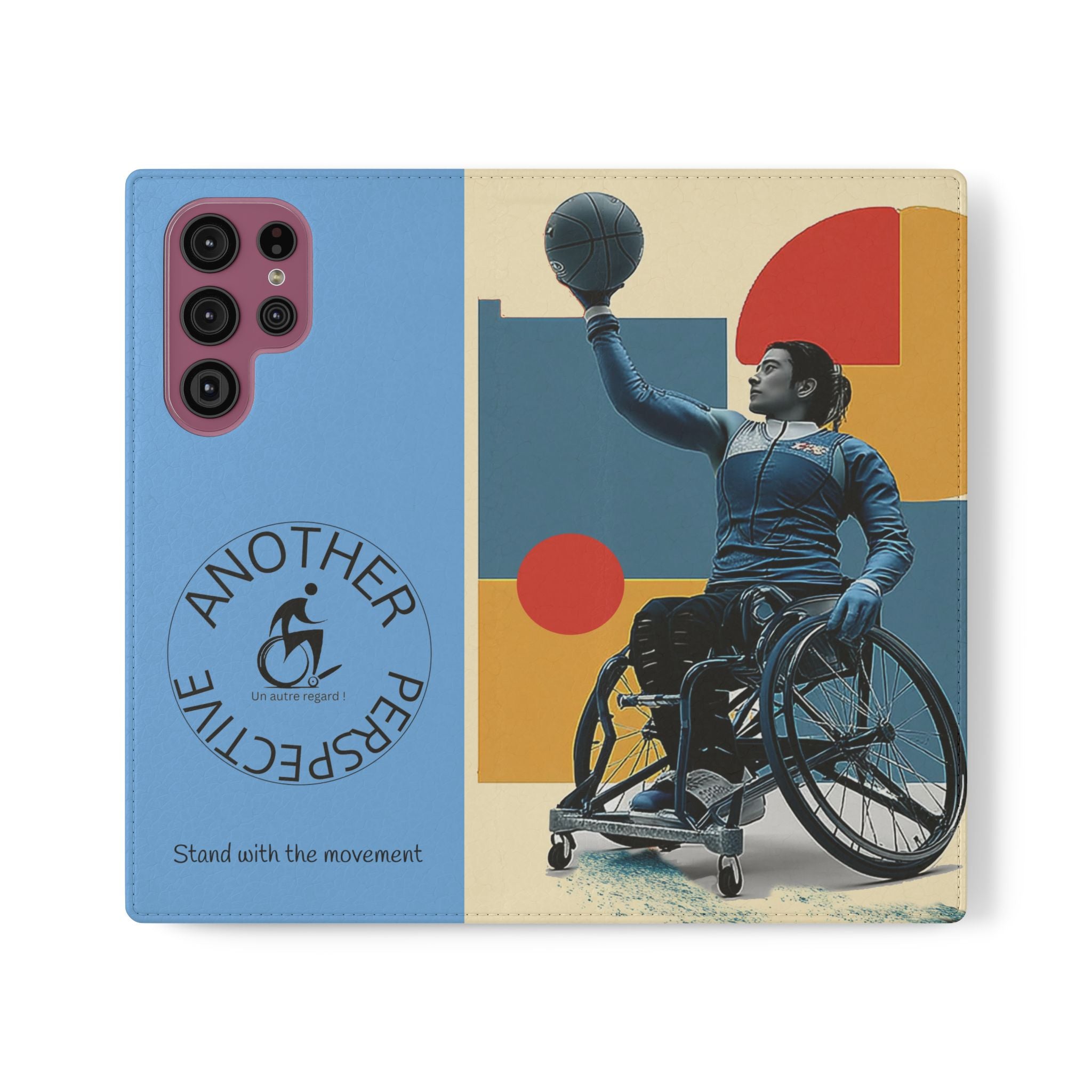 Adaptive Flip Cases for Empowerment, Wheelchair Basketball, Disability Awareness, Inspirational Gifts, Supportive Accessories