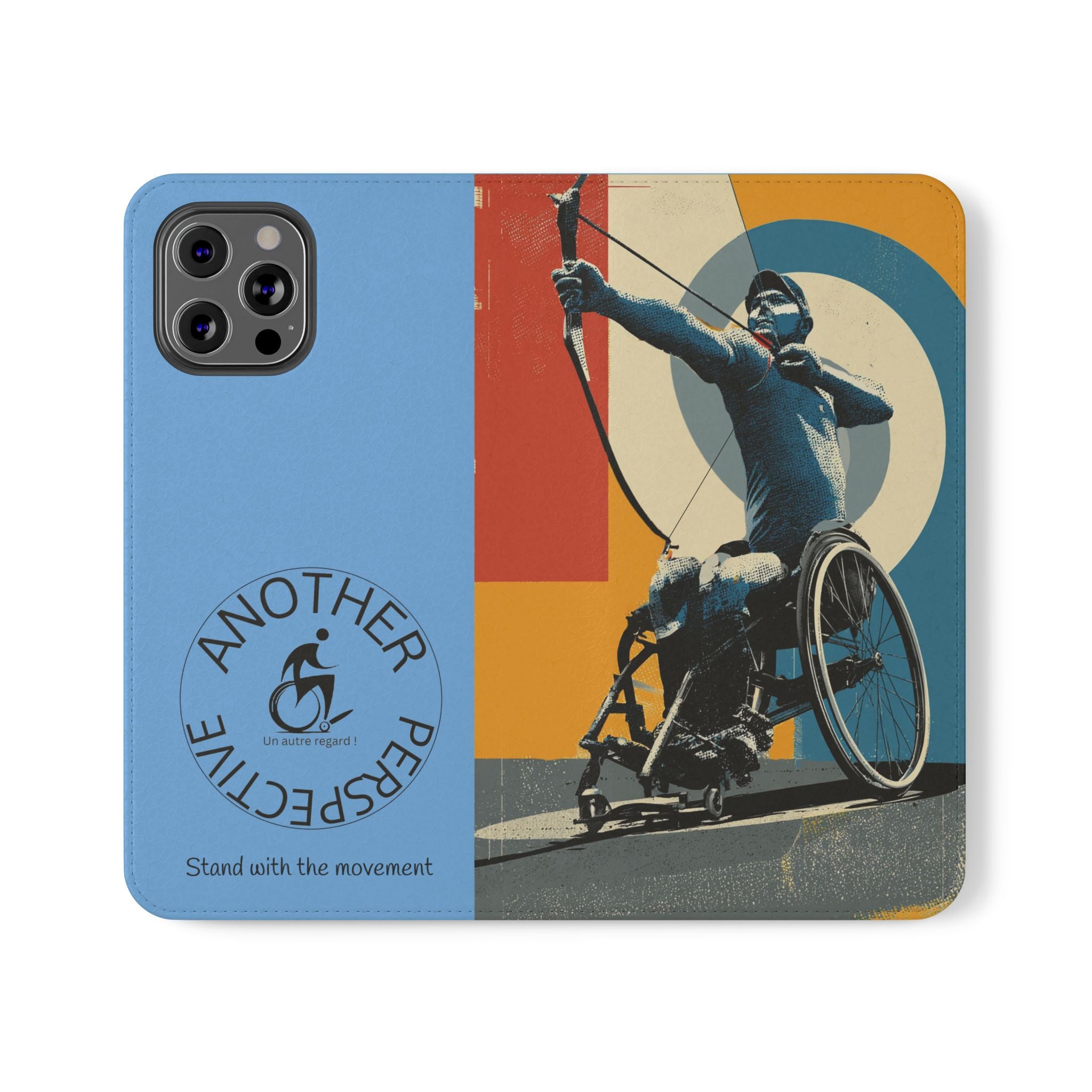 Sporty Flip Case for Athletes Archery, Phone Wallet Cover, Stylish Mobile Case, Perfect Gift for Sports Fans, Functional Design
