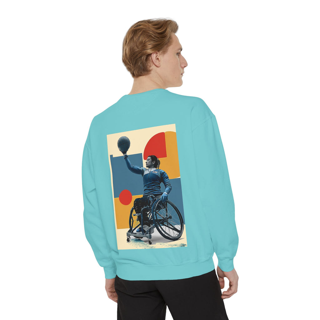 Inspirational Unisex Sweatshirt - Motivational Sports Basket Design | Perfect for Coaches, Athletes, Gifts, Casual Wear, and Events