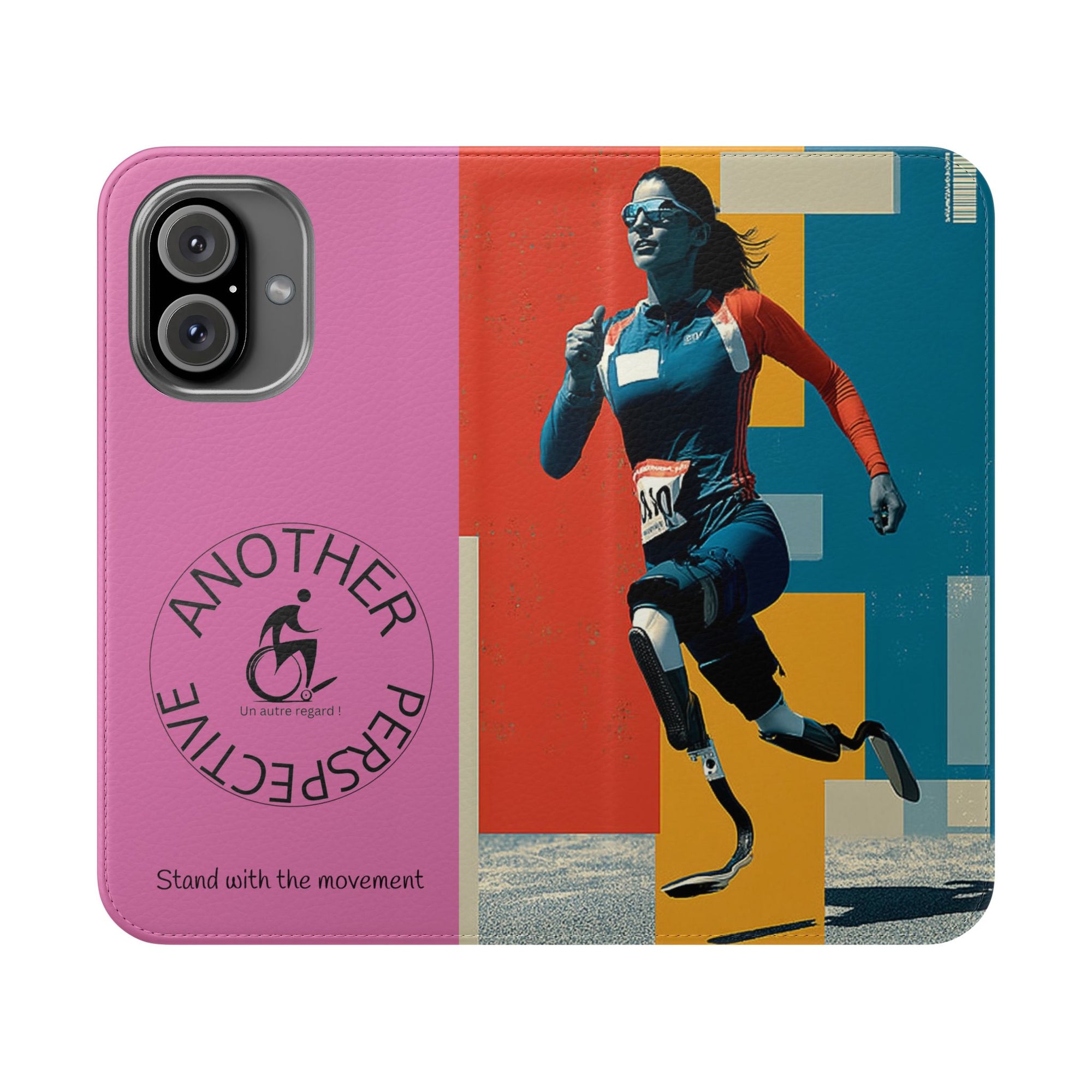 Empowering Flip Cases for Smartphones Course| Stand with the Movement, Stylish Phone Cover, Unique Gift, Inclusive Design, Support Accessibility