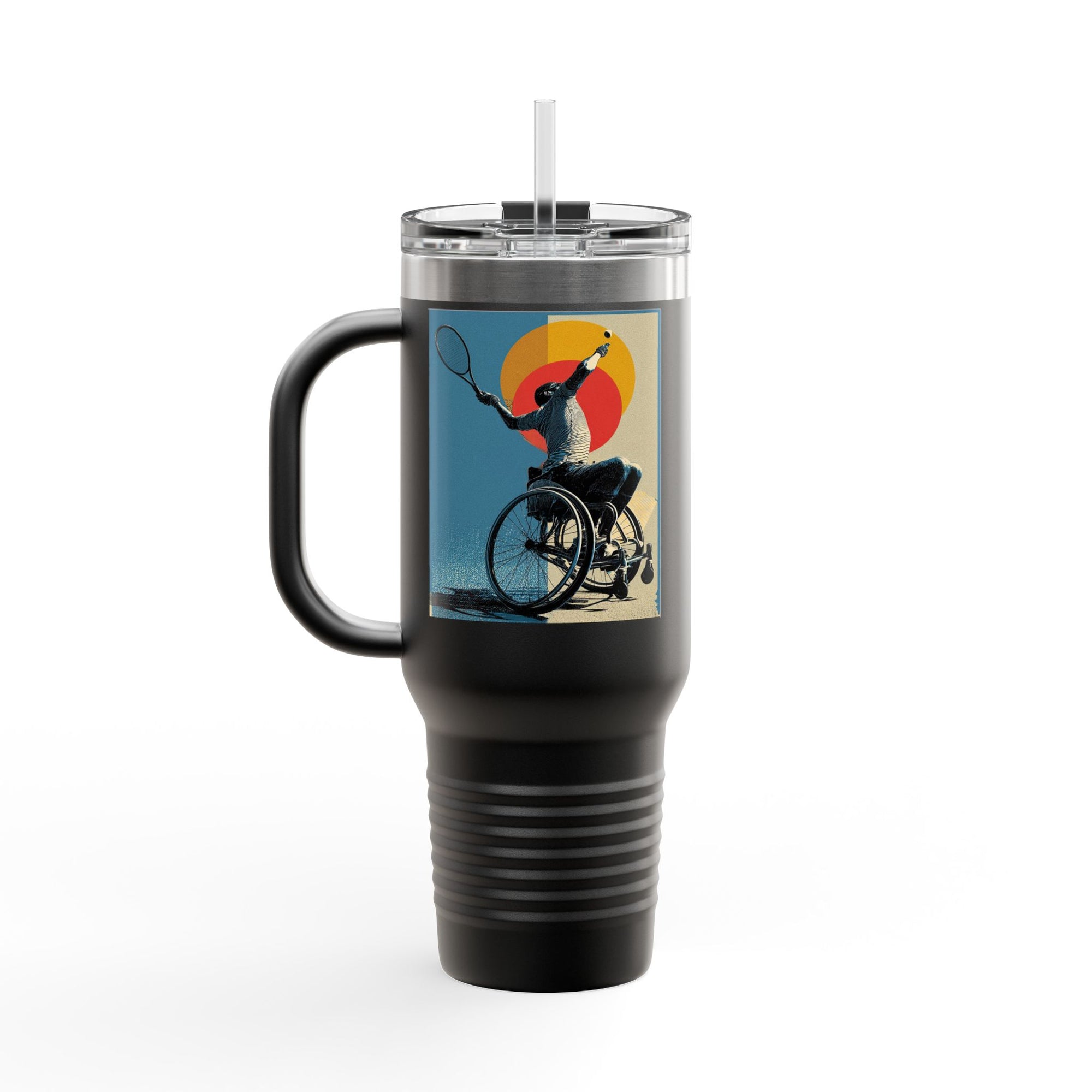 Vibrant Insulated Travel Mug, 40oz | Stylish Drinkware for Outdoor Adventures, Sports, Travel, Gifts
