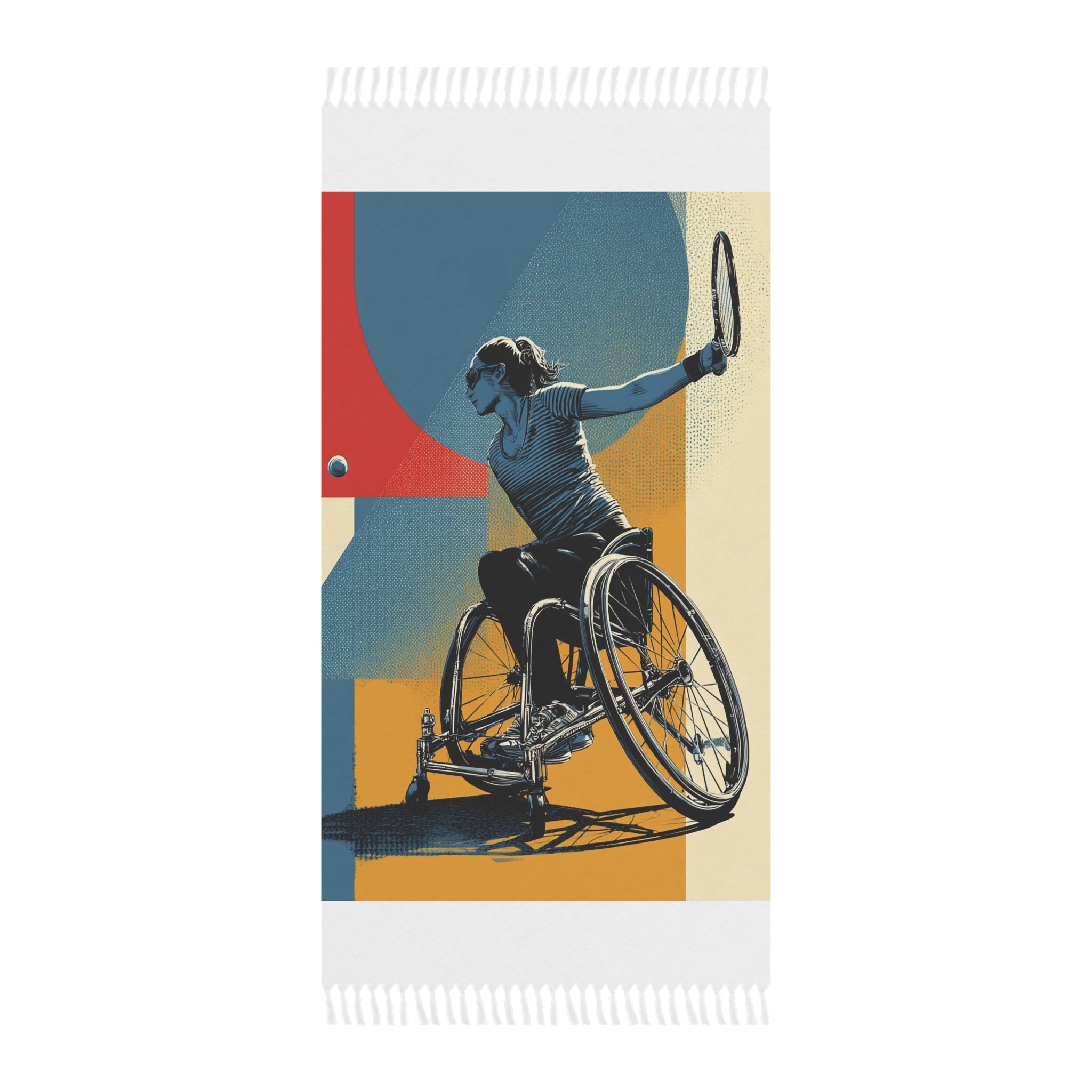 Boho Beach Towel - Vibrant Tennis Design for Beach Days, Summer Fun, Gym Workout, Poolside Lounging, Outdoor Adventures