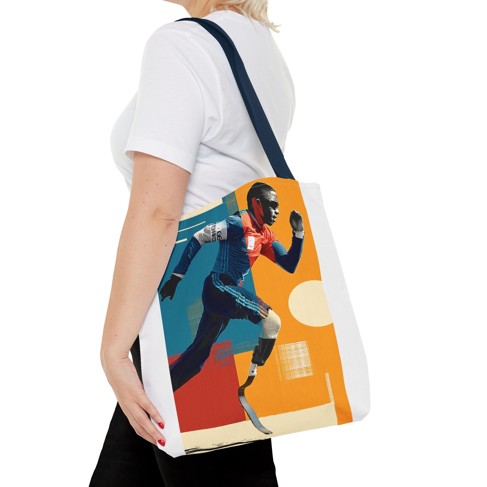 Inspirational Course Sports Tote Bag | Motivational Gym Bag, Everyday Use, Eco-Friendly Gift, Unique Sporty Design