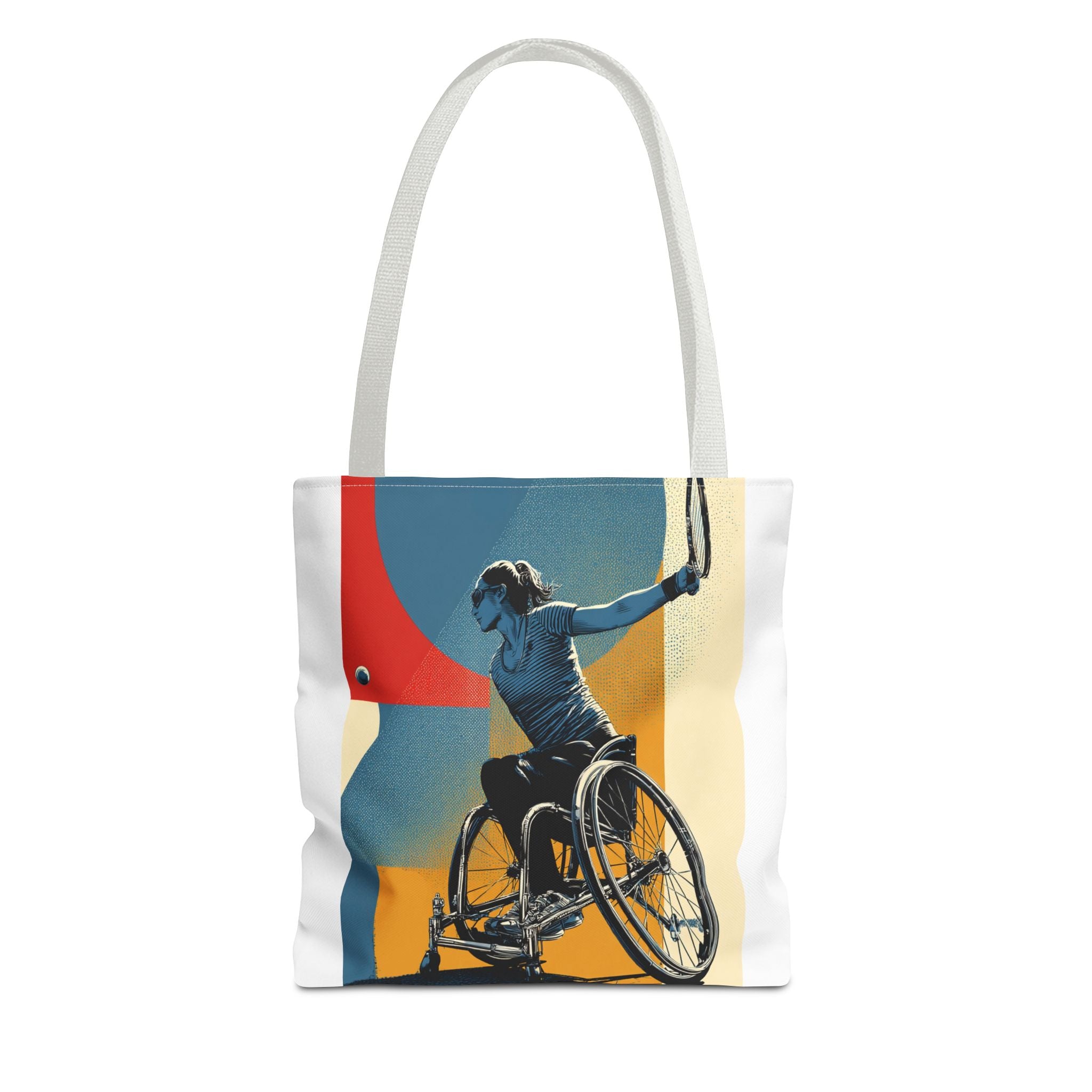 Inspirational Wheelchair Sports Tote Bag | Motivational Gym Bag, Everyday Use, Eco-Friendly Gift, Unique Sporty Design