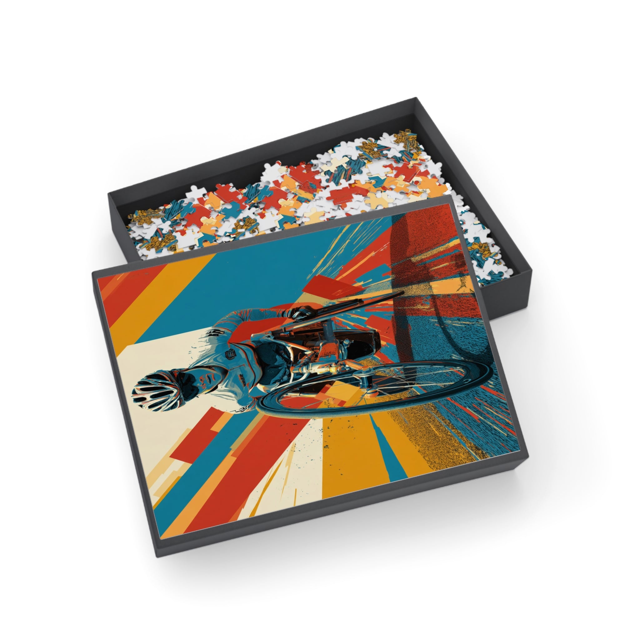 Interactive Wheelchair Course Enthusiast Puzzle,  500-1000-Piece Jigsaw, Perfect for Gifts, Family Time, Home Decor, Cycling Theme