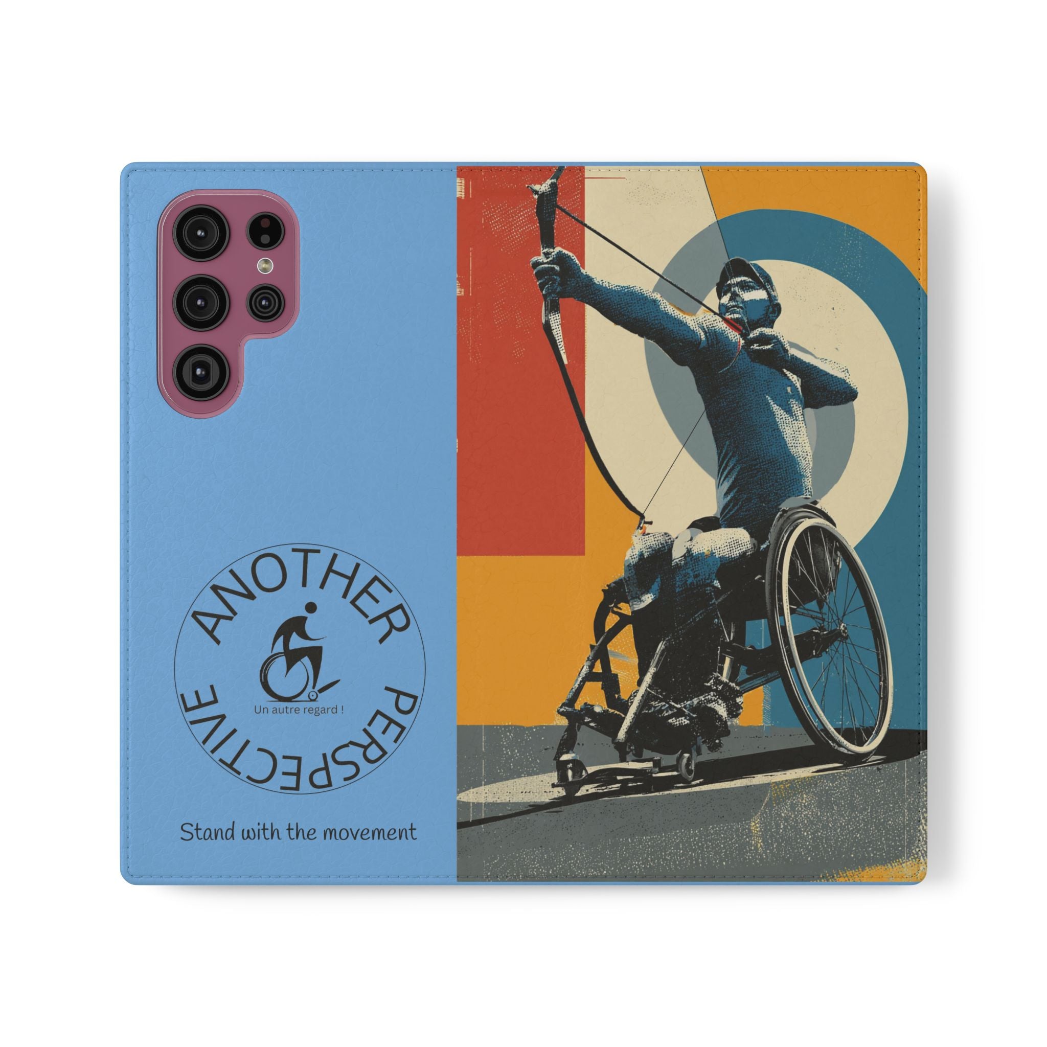 Sporty Flip Case for Athletes Archery, Phone Wallet Cover, Stylish Mobile Case, Perfect Gift for Sports Fans, Functional Design