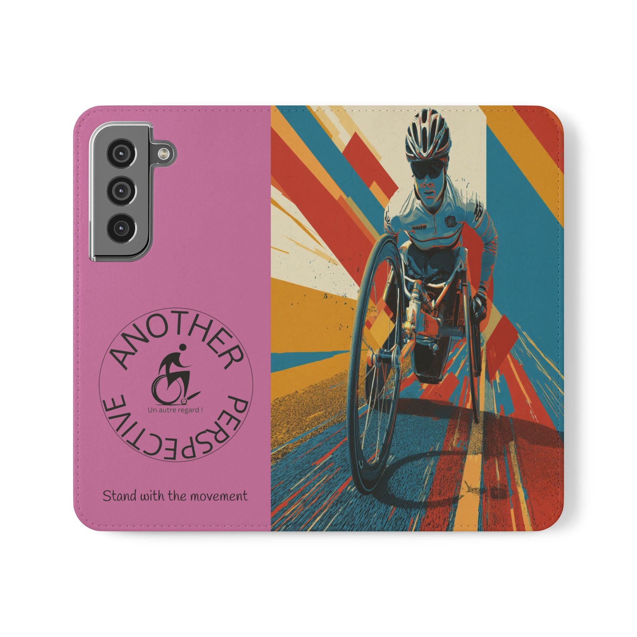Inclusive Flip Cases for All Wheelchair, Phone Wallet, Strong & Stylish, Stand with the Movement, Perfect Gift, Everyday Use