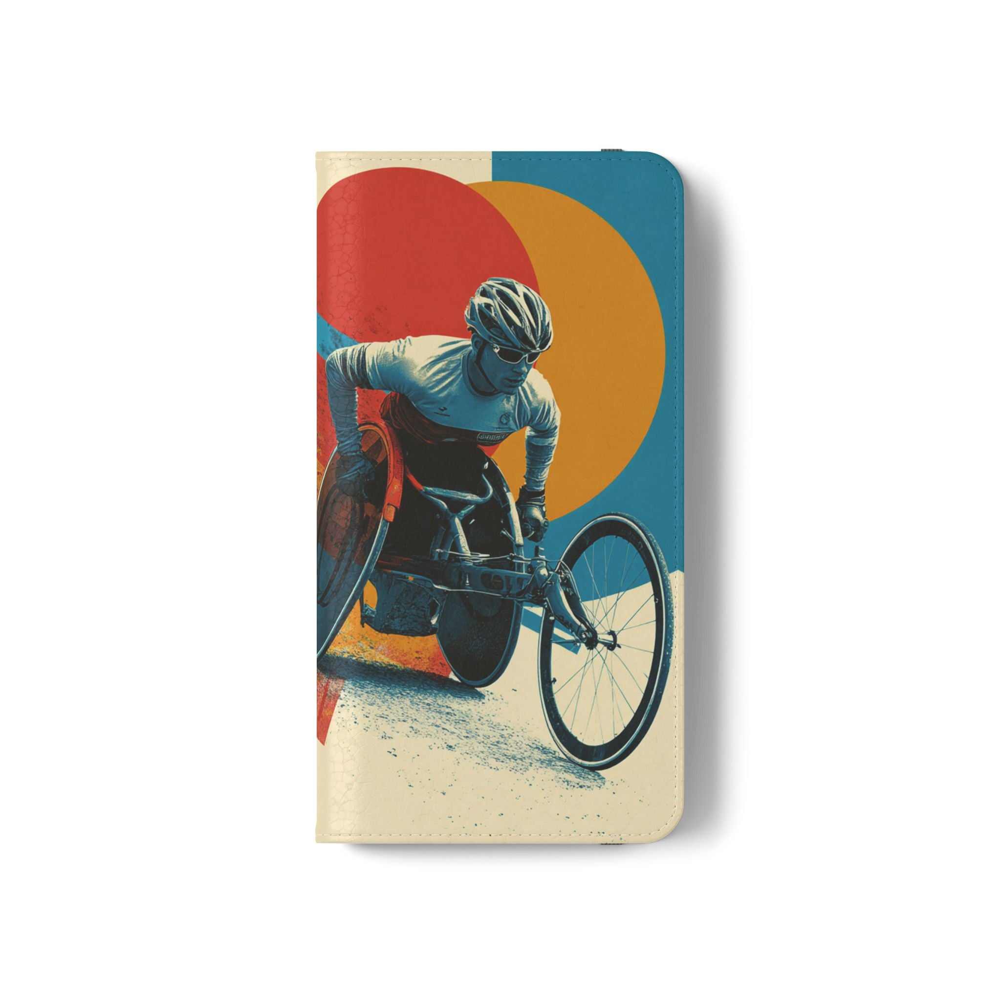 Mobility Advocate Flip Case for Phone Wheelchair, Supportive Gift for Activists, Stylish Wallet Phone Case, Perfect for Everyday Use