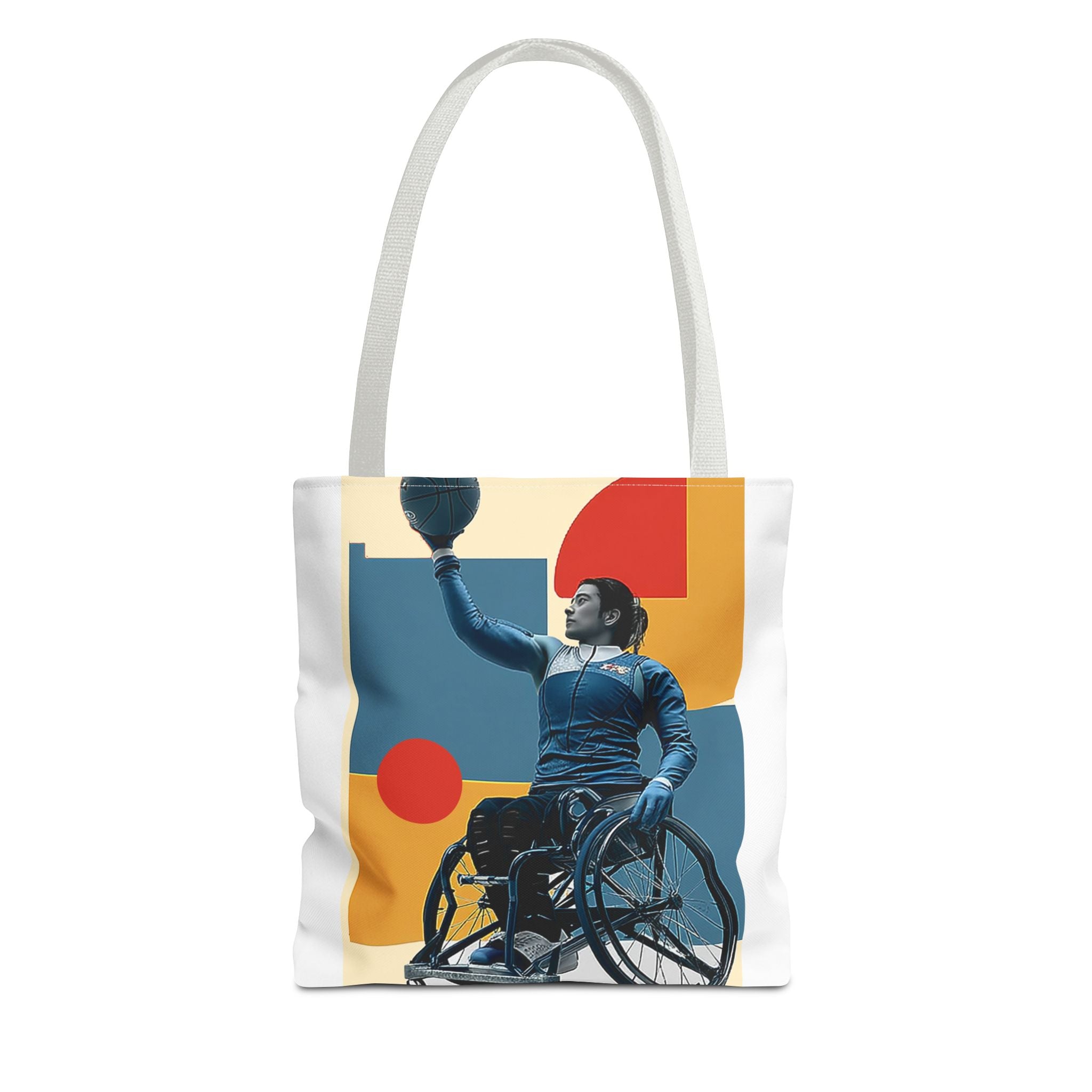 Inspirational Wheelchair Sports Tote Bag | Motivational Gym Bag, Everyday Use, Eco-Friendly Gift, Unique Sporty Design