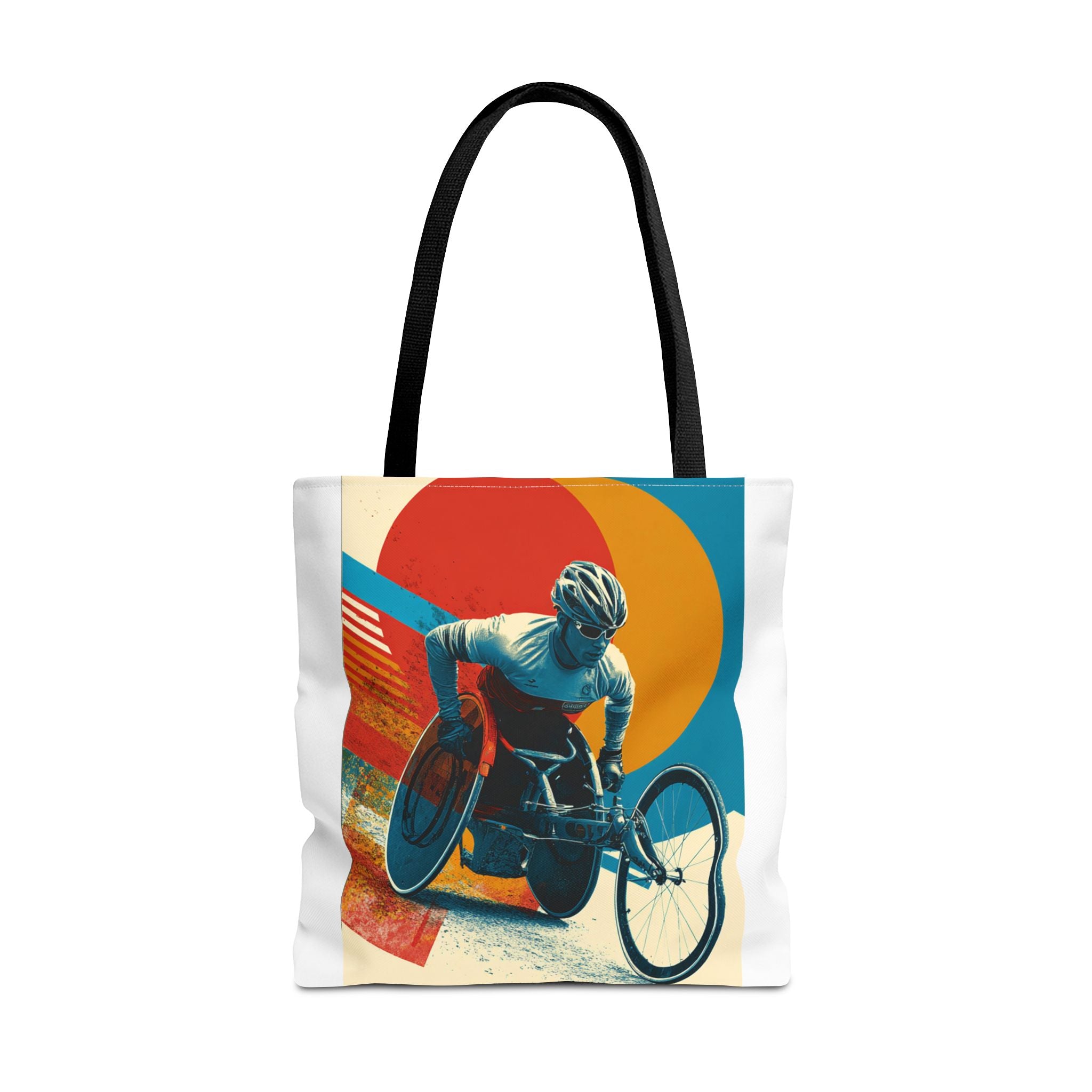 Inspirational Wheelchair Sports Tote Bag | Motivational Gym Bag, Everyday Use, Eco-Friendly Gift, Unique Sporty Design