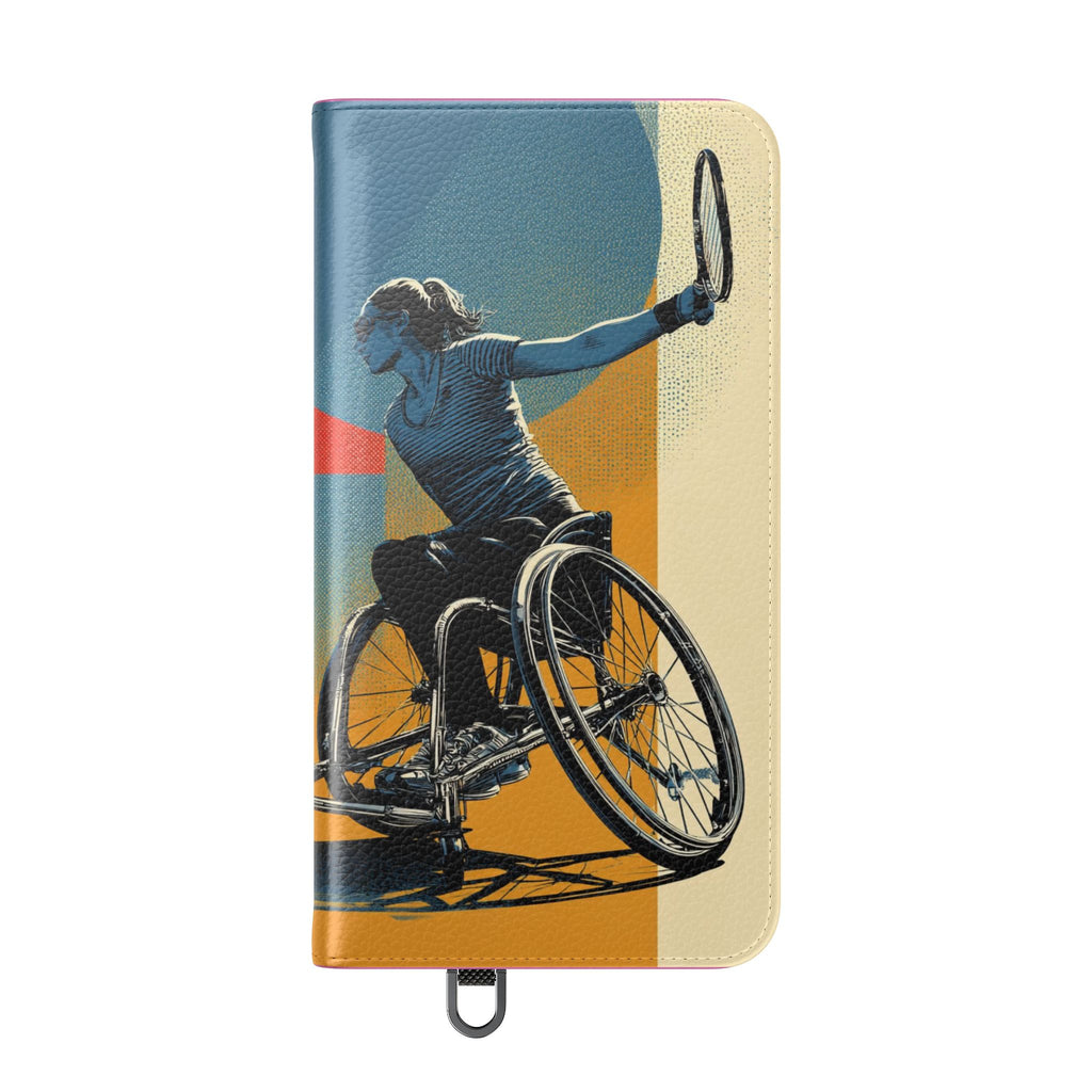 Sporty Flip Case for Athletes Tennis, Phone Wallet Cover, Stylish Mobile Case, Perfect Gift for Sports Fans, Functional Design