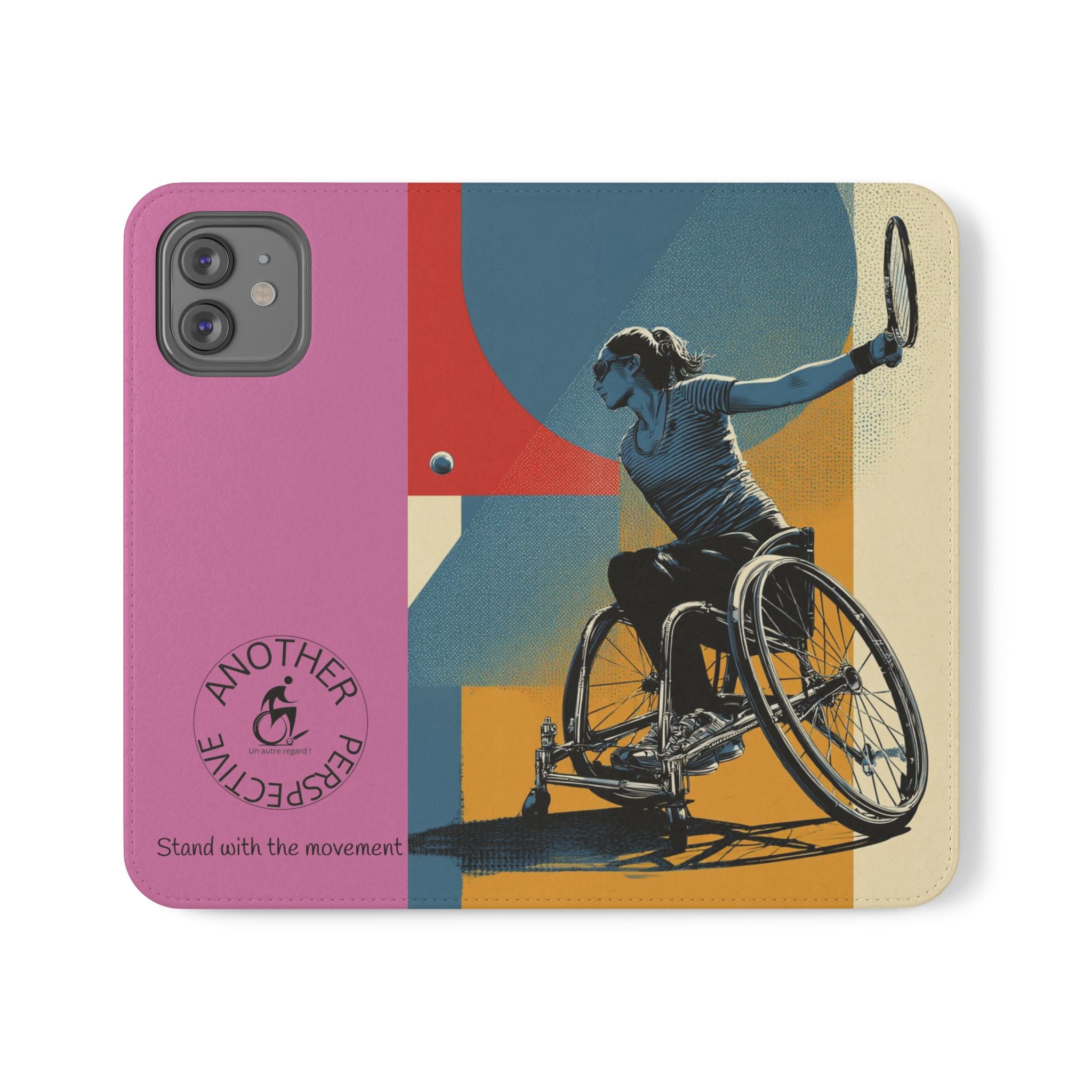 Sporty Flip Case for Athletes Tennis, Phone Wallet Cover, Stylish Mobile Case, Perfect Gift for Sports Fans, Functional Design