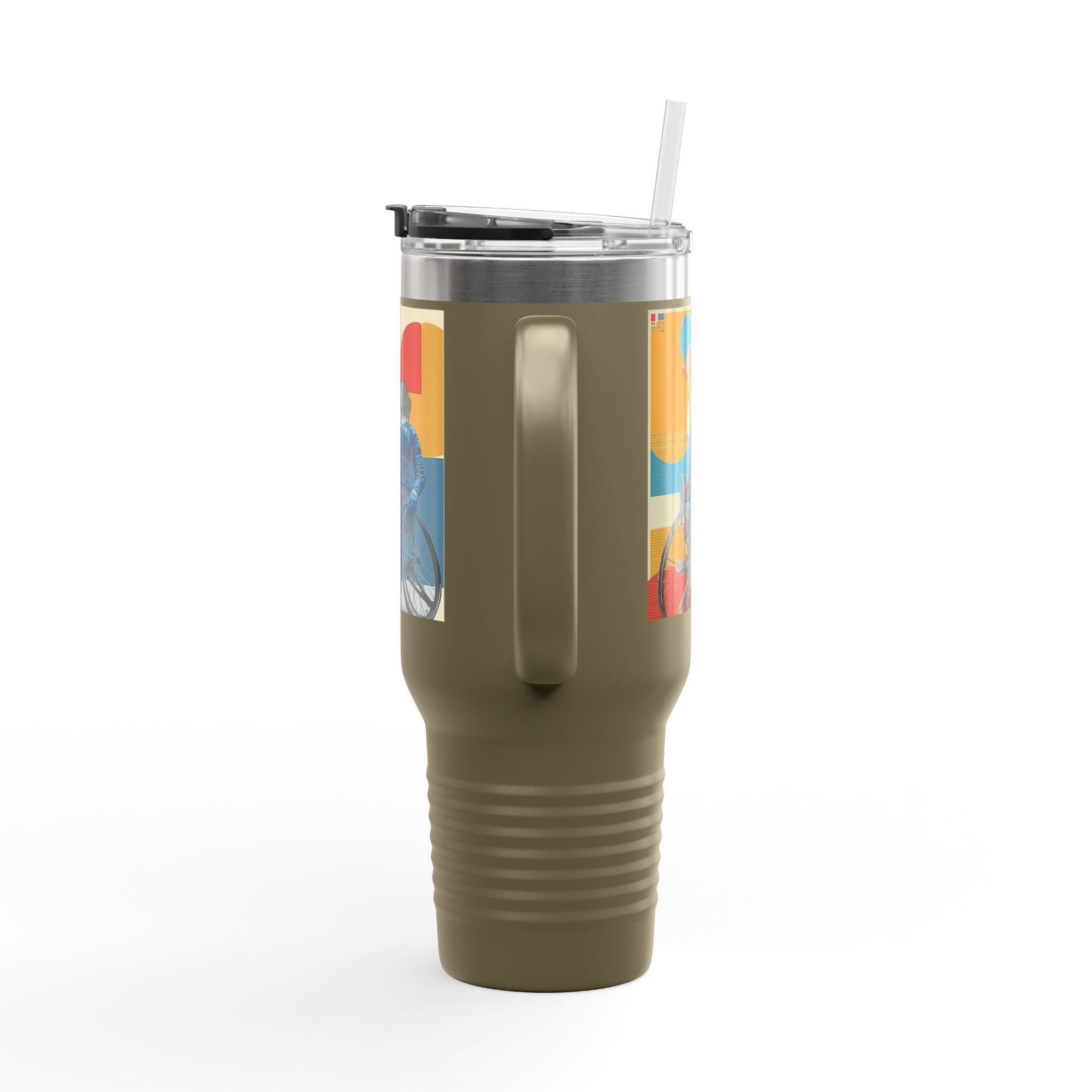 Vibrant Insulated Travel Mug, 40oz | Stylish Drinkware for Outdoor Adventures, Sports, Travel, Gifts