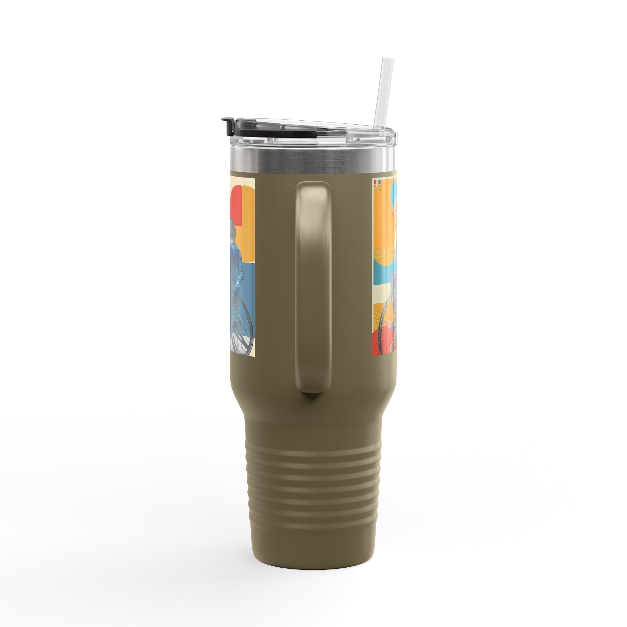 Vibrant Insulated Travel Mug, 40oz | Stylish Drinkware for Outdoor Adventures, Sports, Travel, Gifts
