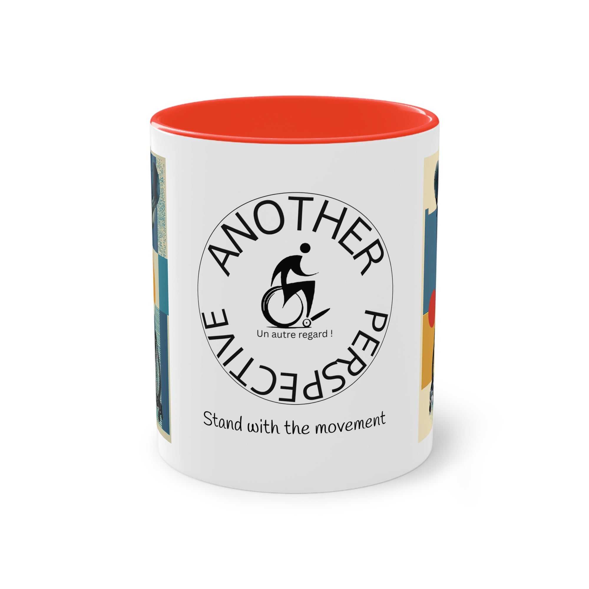 Dynamic Two-Tone Coffee Mug Basket,  Ideal Gift for Athletes, Motivational Morning Caffeine Boost, Sports Lover Cup