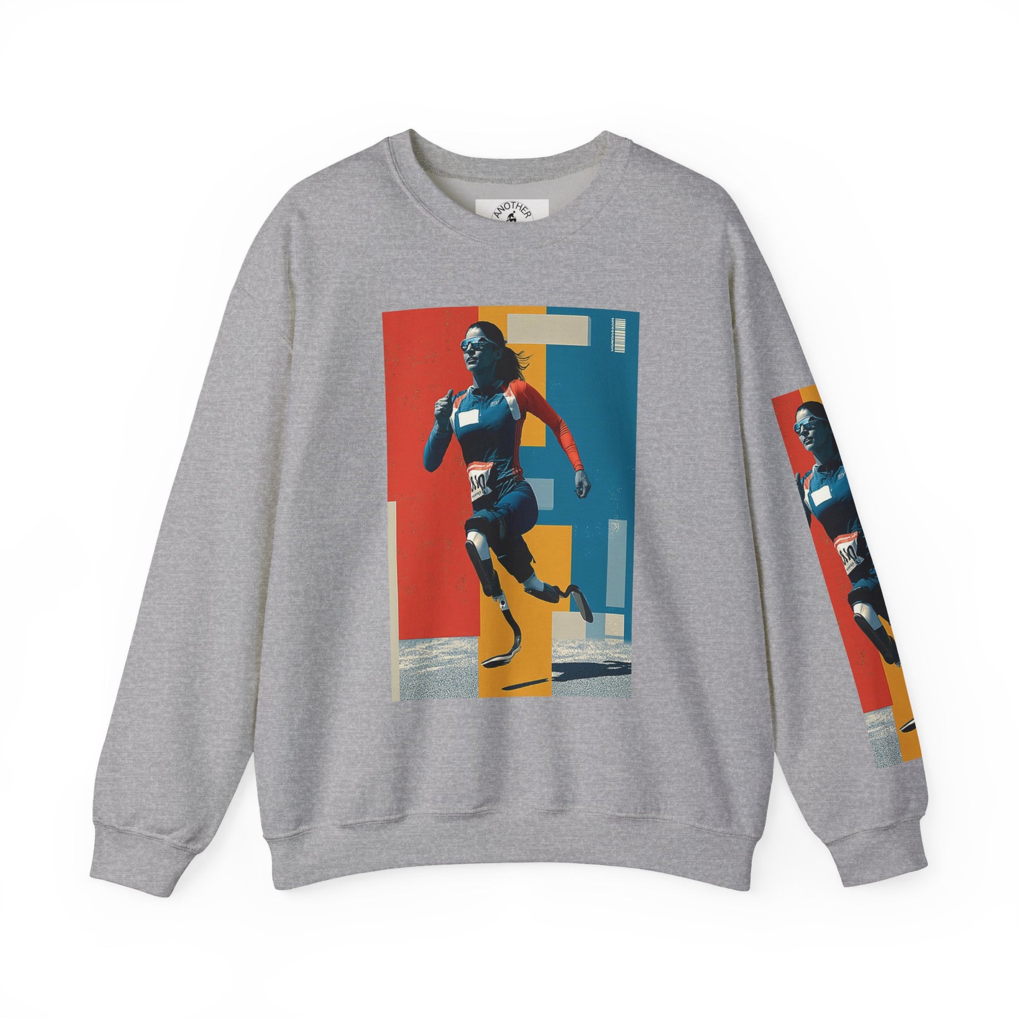 Inclusive WheelChair Course Sports Themed Sweatshirt for Empowerment, Unisex Heavy Blend Crewneck, Inspirational Gift for Activists