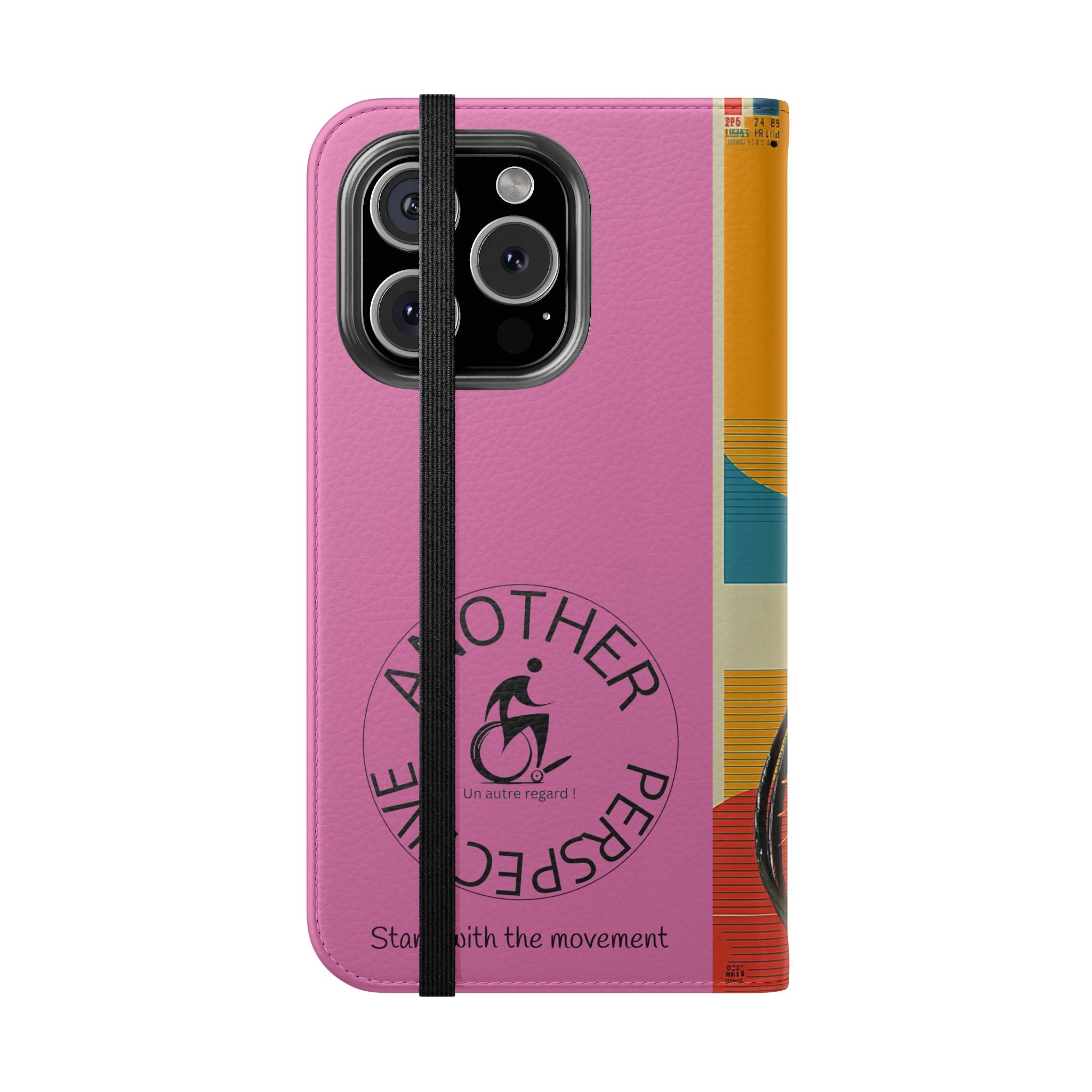 Sporty Flip Case for Wheelchair Basket Athletes, Phone Cover, Active Lifestyle Accessory, Gift for Sports Lovers, Personalized Case