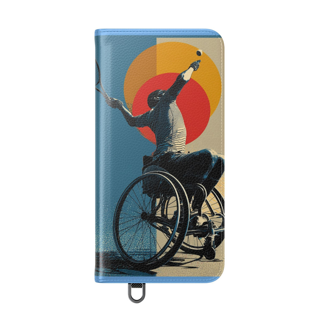 Sporty Flip Case for Athletes Tennis, Phone Wallet Cover, Stylish Mobile Case, Perfect Gift for Sports Fans, Functional Design