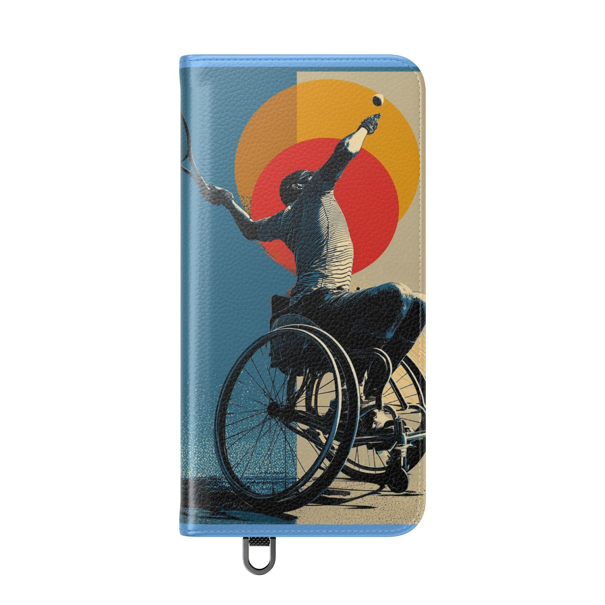 Sporty Flip Case for Athletes Tennis, Phone Wallet Cover, Stylish Mobile Case, Perfect Gift for Sports Fans, Functional Design